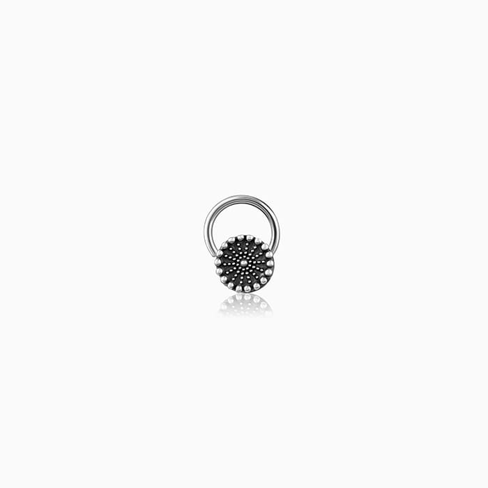 GIVA Jewellery Oxidised Silver Classic Nose Pin