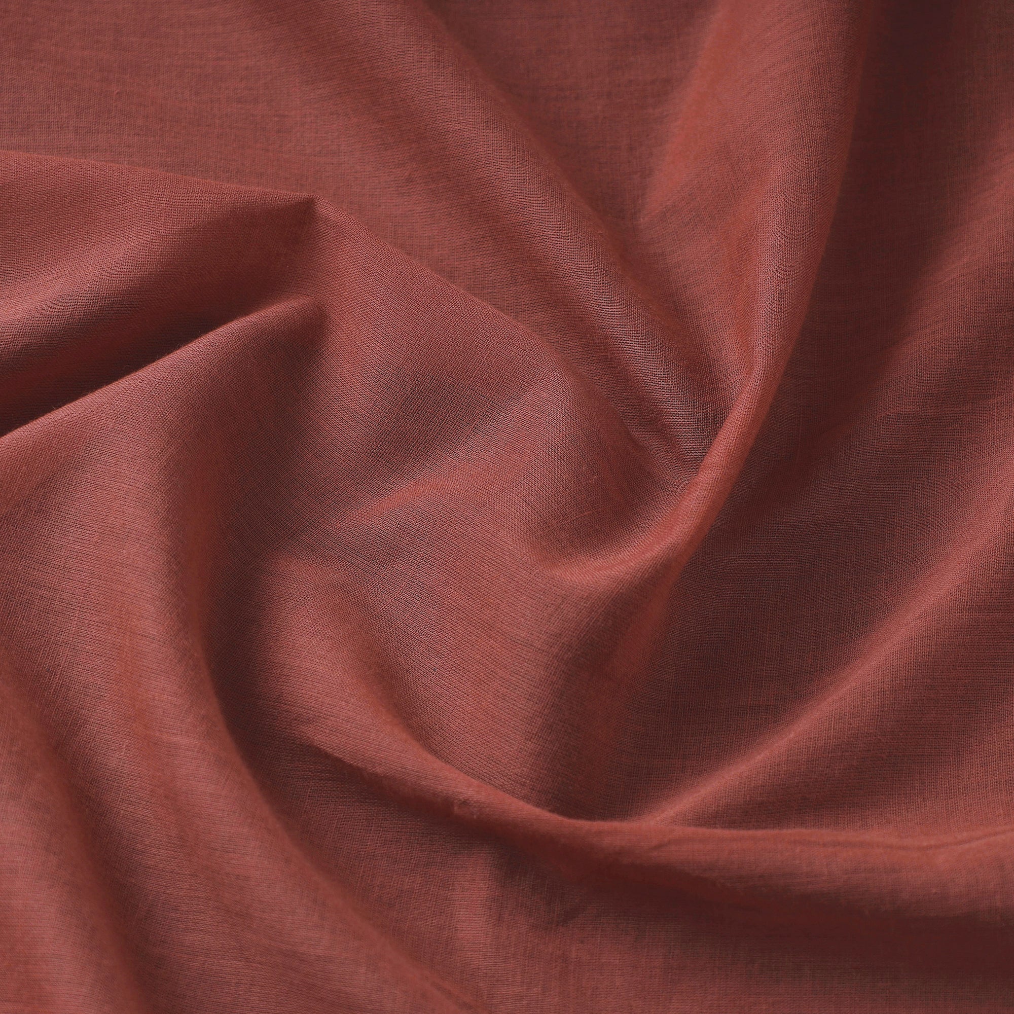 ITOKRI CRAFTS INITIATIVE Brown - Pre Washed Plain Dyed Cotton Fabric - view 3