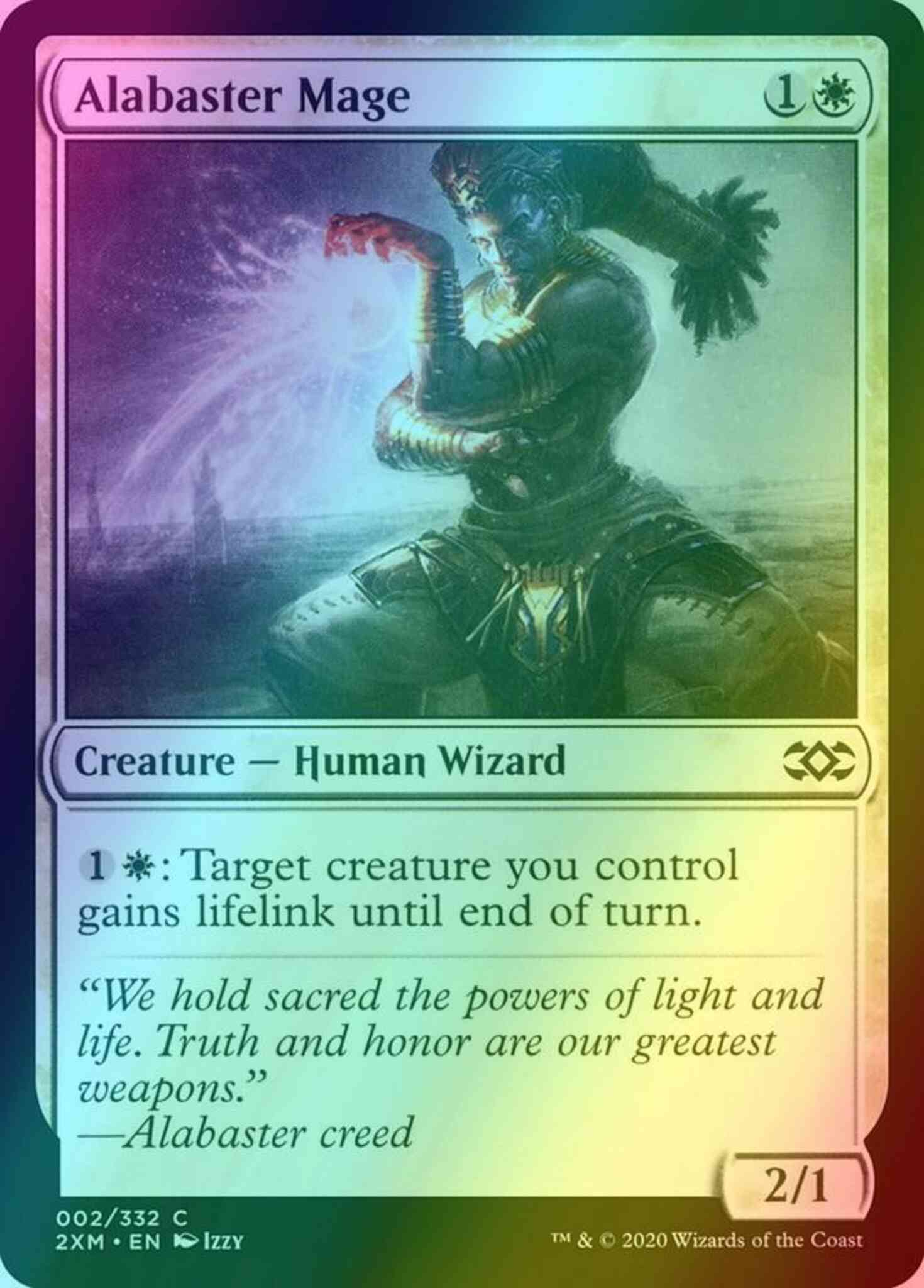 Alabaster mage 2 – Magic Alabaster Mage [2] [Double Masters] [Foil]