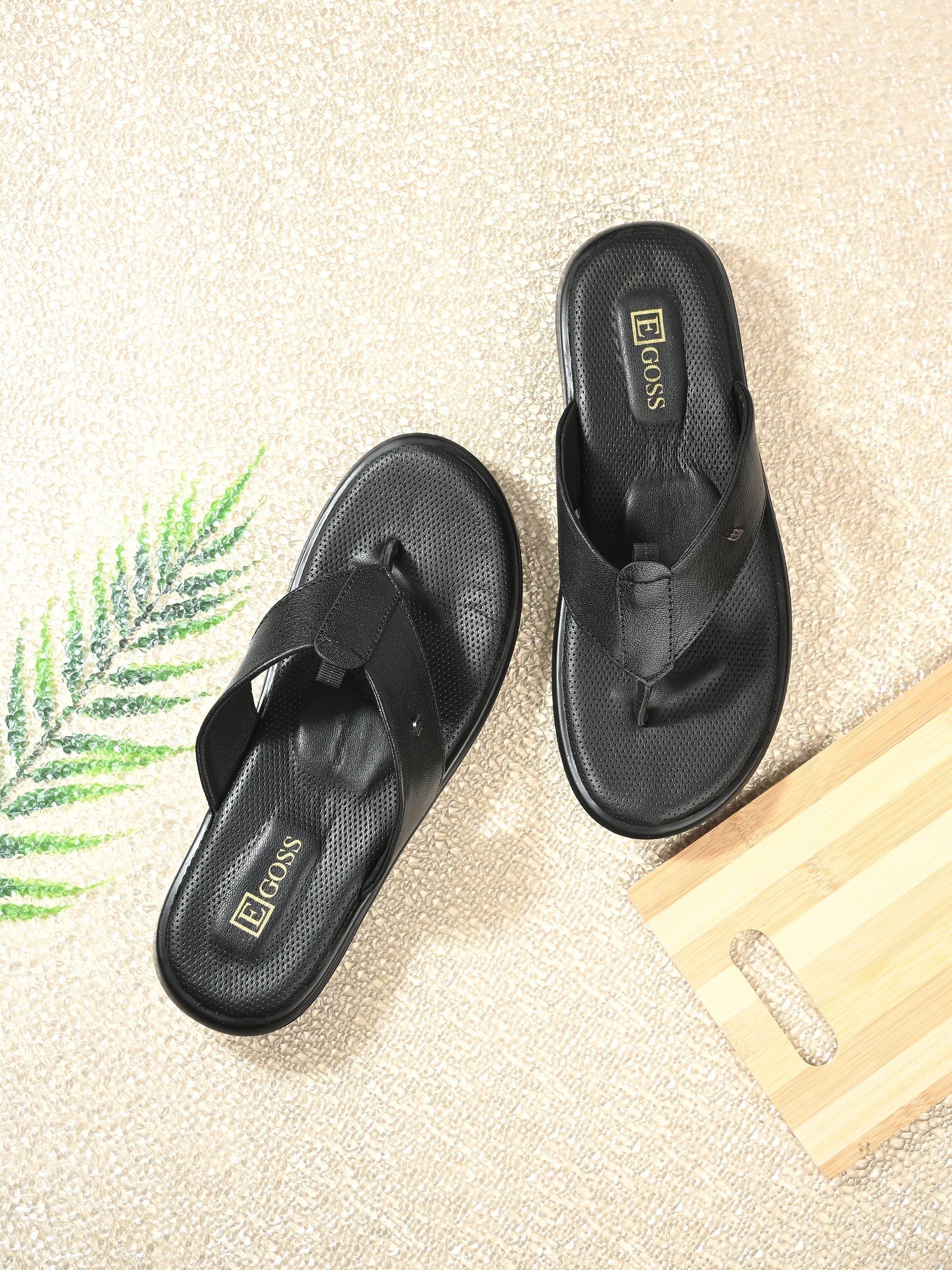Egoss Shoes Egoss Leather Slippers For Men - view 15