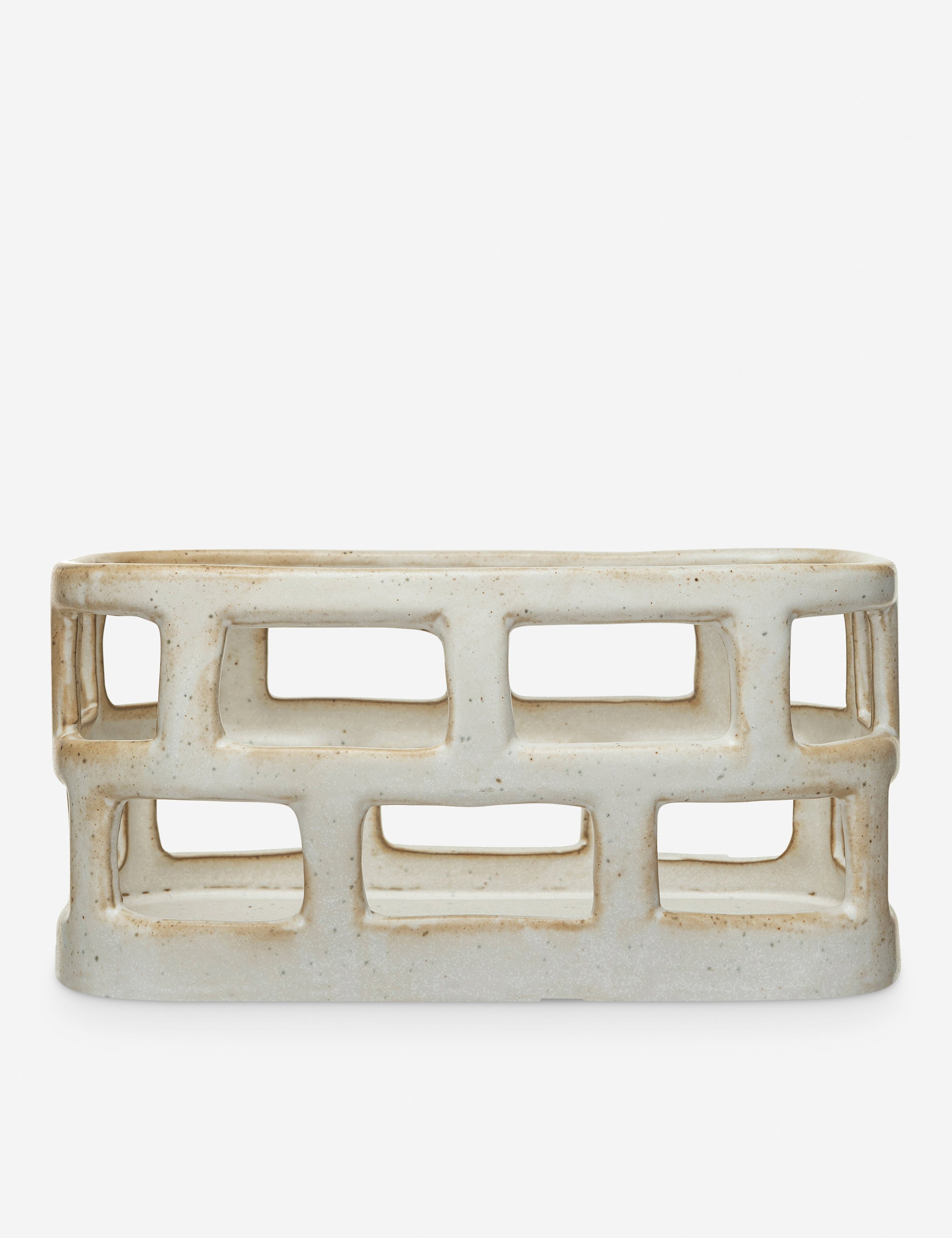 Lulu and Georgia Benning Stoneware Basket – White - view 2