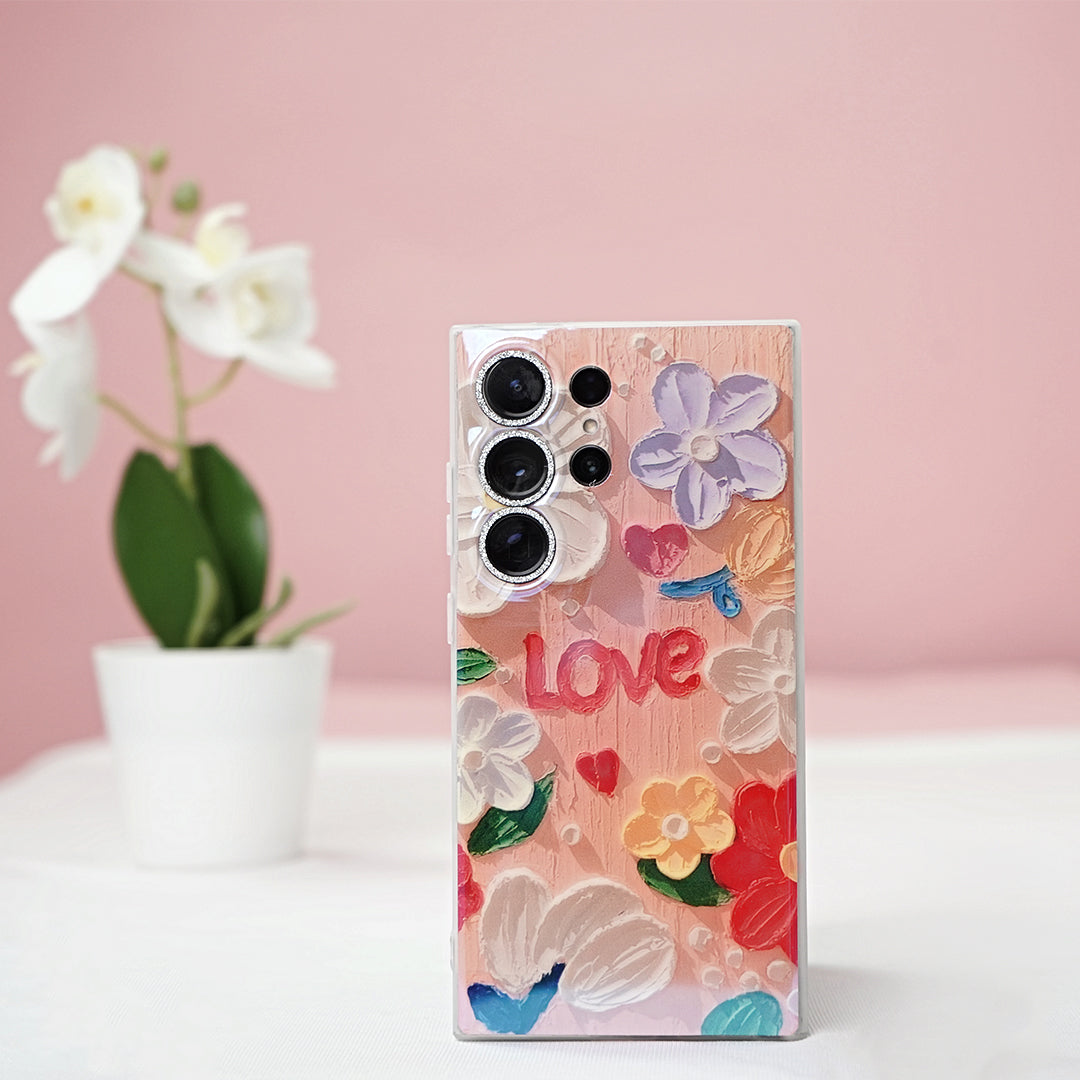 Peeperly Spring Whisper Oil Painting Case - Samsung