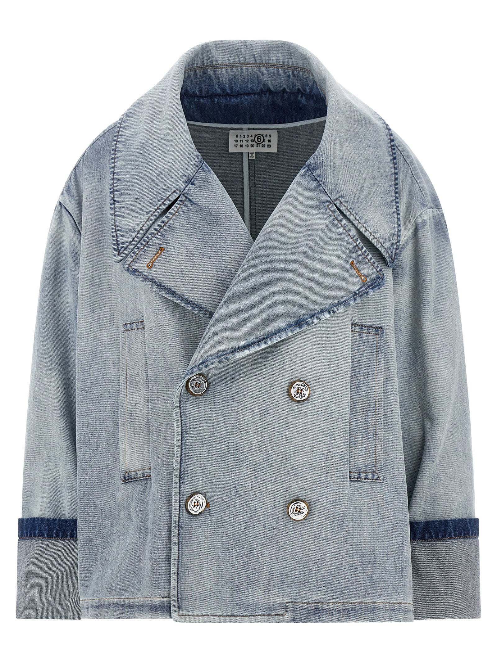 Mm6 Maison Margiela Double-breasted Jacket – 100% cotton