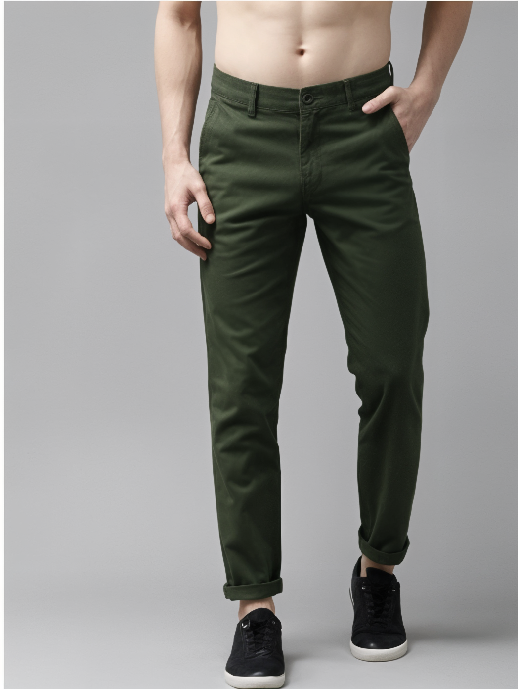 Men bottle – Frankshop Trouser Frankshop Exclusive Casual Trouser for Men (Bottle Green)
