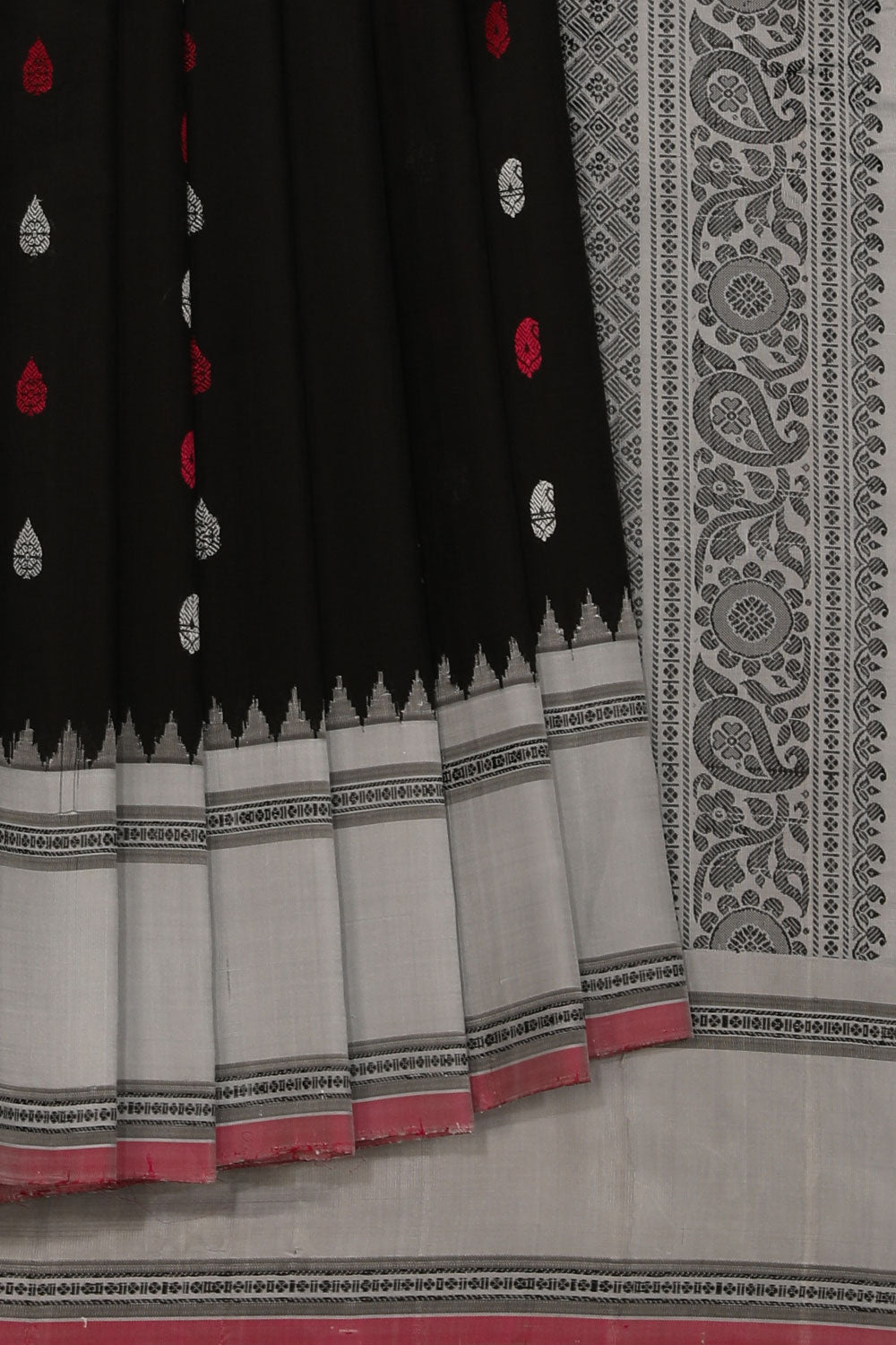 Kalanjali Gadwal Black Saree – Women's