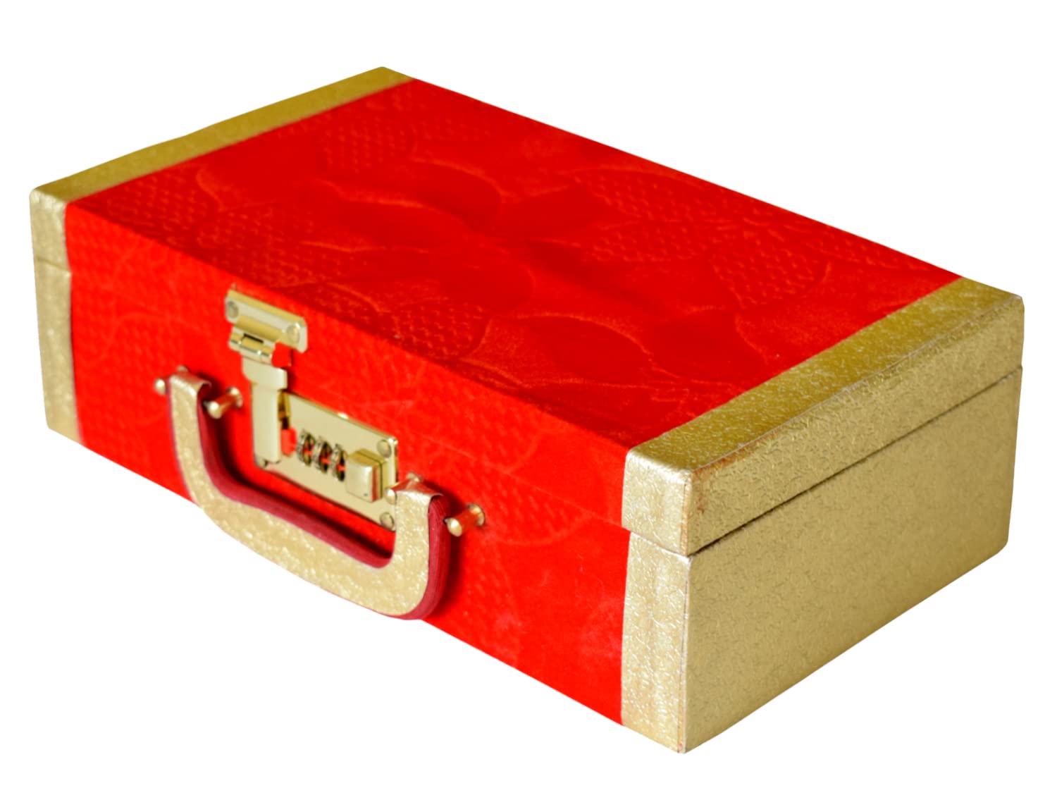 Box organizer case – Heart Home Flower Design Multipurpose Wooden 2 Rod Bangle Box/Organizer/Case With Number Lock System (Red)-47HH0693