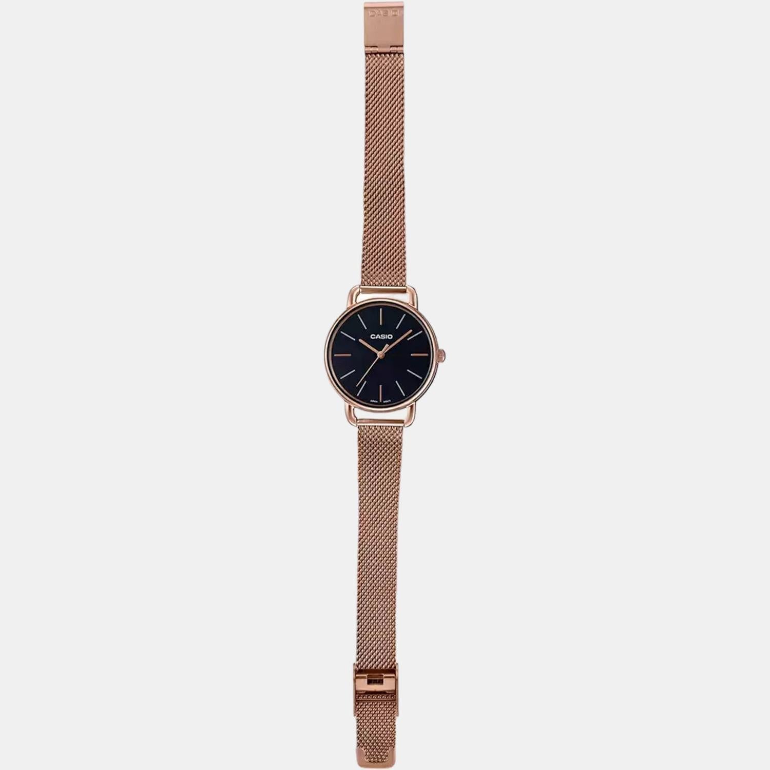 Casio Enticer Women Quartz Black Dial Analog Stainless Steel Watch A1794 - view 6