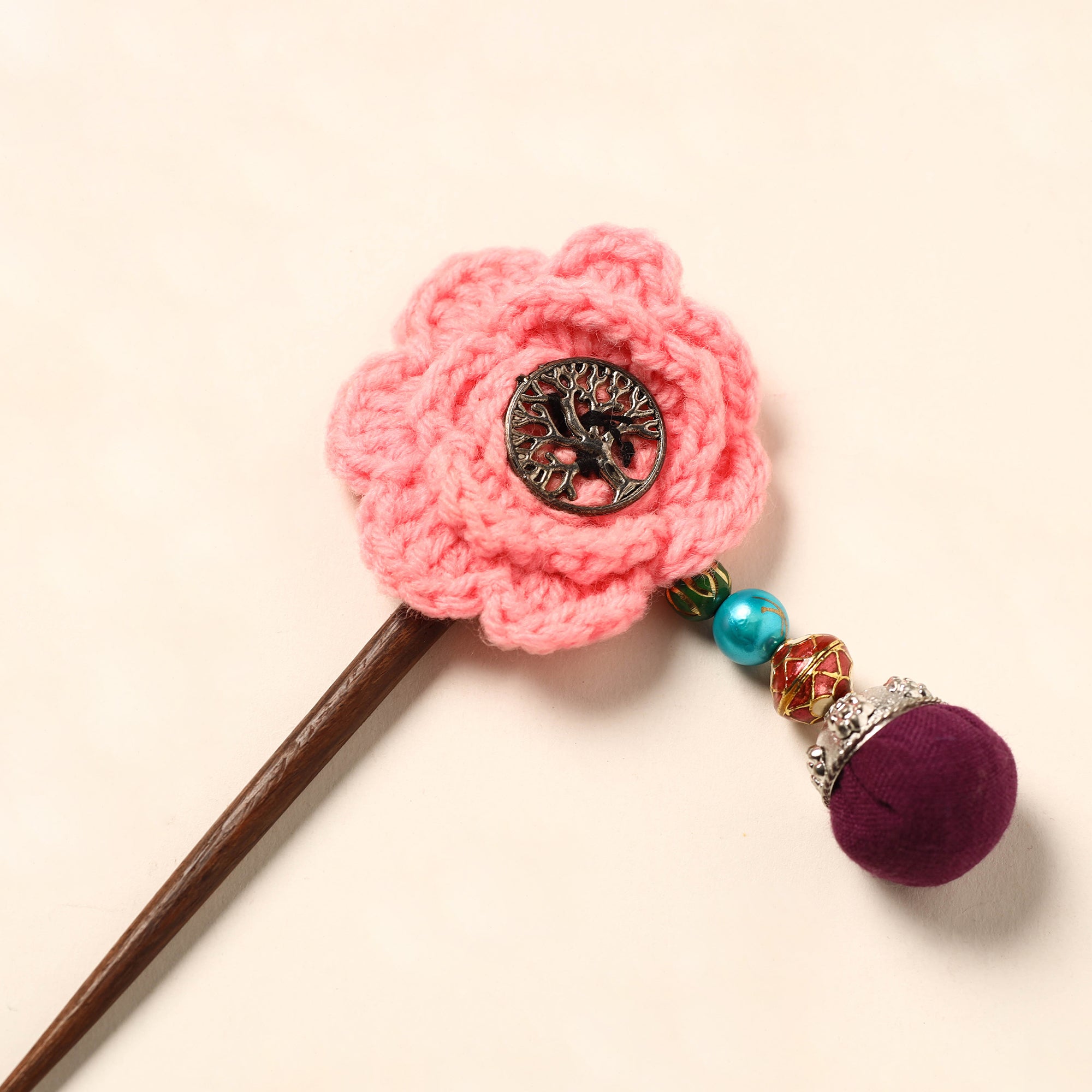 JALPARI Handmade Crochet Wooden Juda Stick 27 - view 2