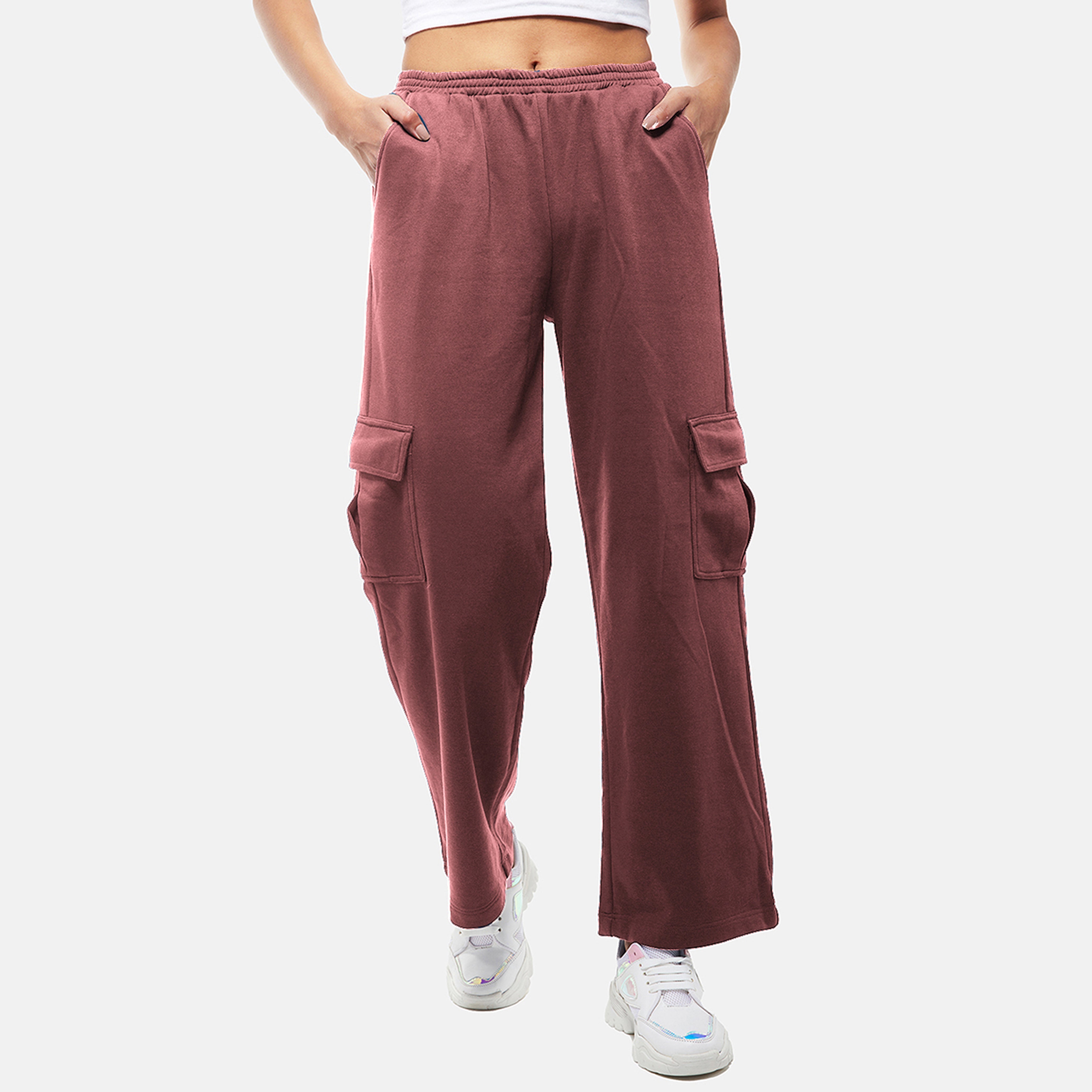 Normcore Pink Pull-Up Cargo Pants