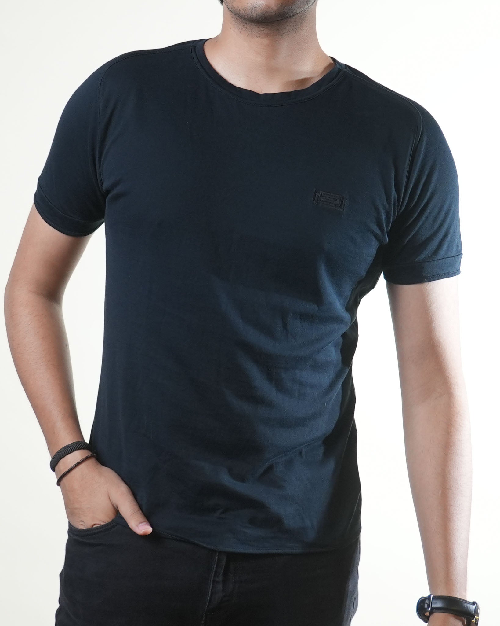 Versace Classic Navy Blue Crewneck Tshirt