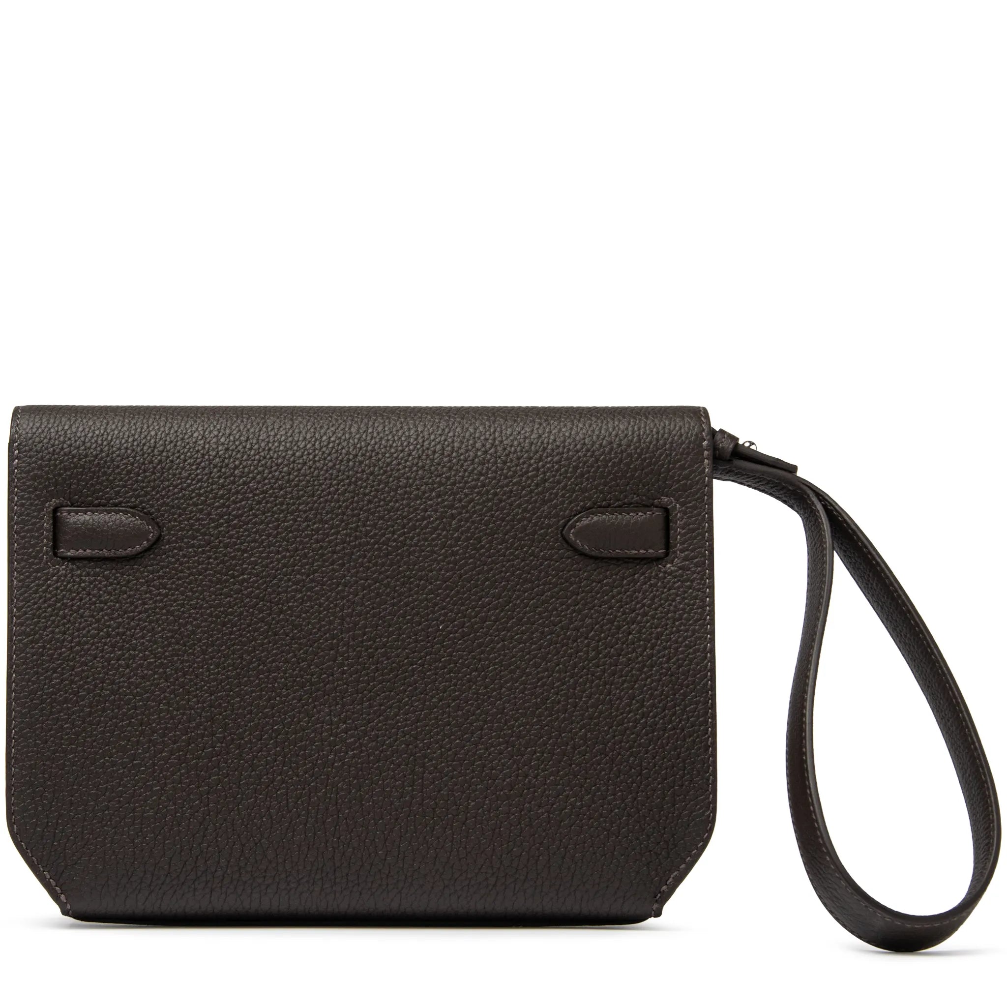Hermès Paris Hermes Kelly Depeches 25 Negonda Calfskin Bai Brun Palladium Hardware - view 2