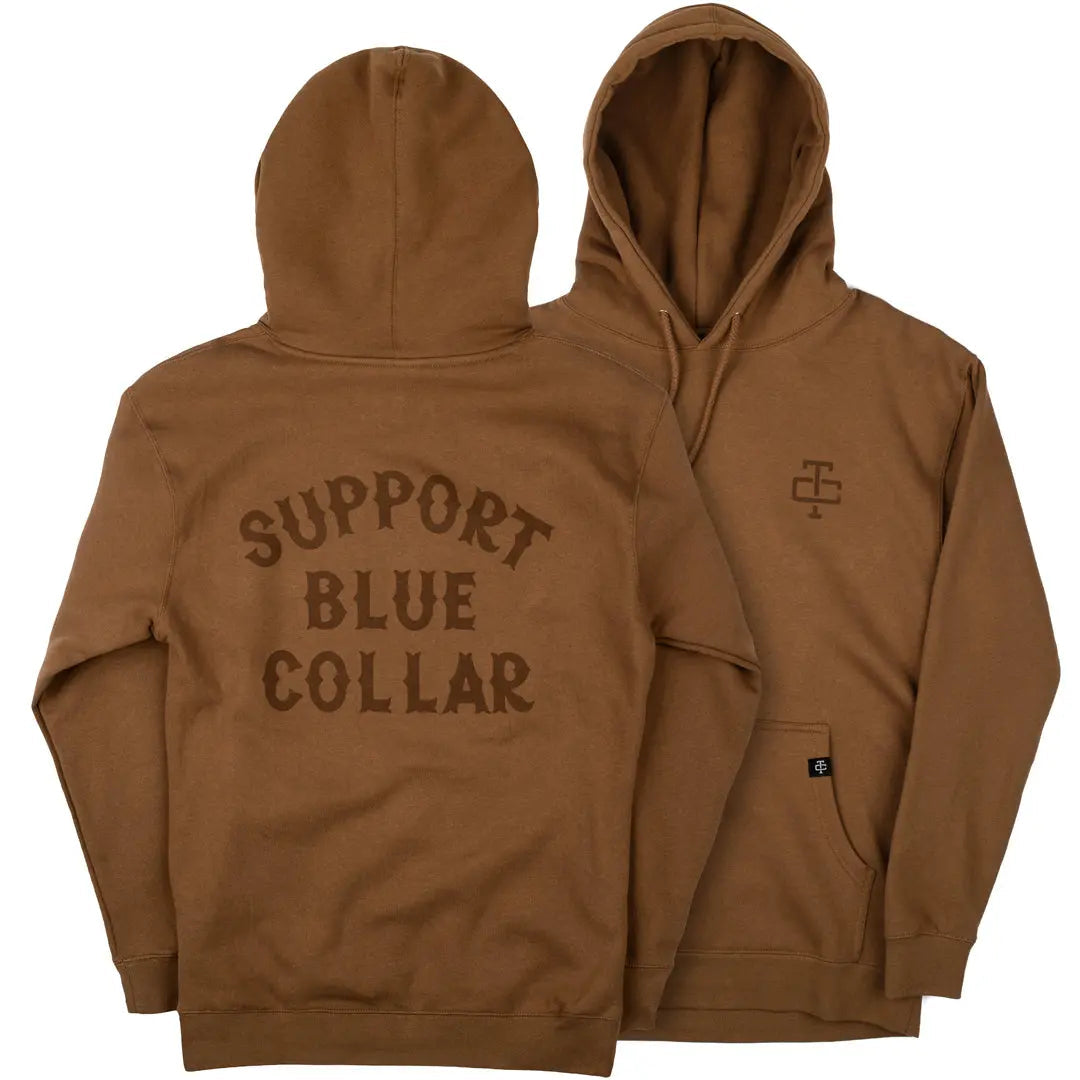 Radial Support Blue Collar Hoodie – Saddle