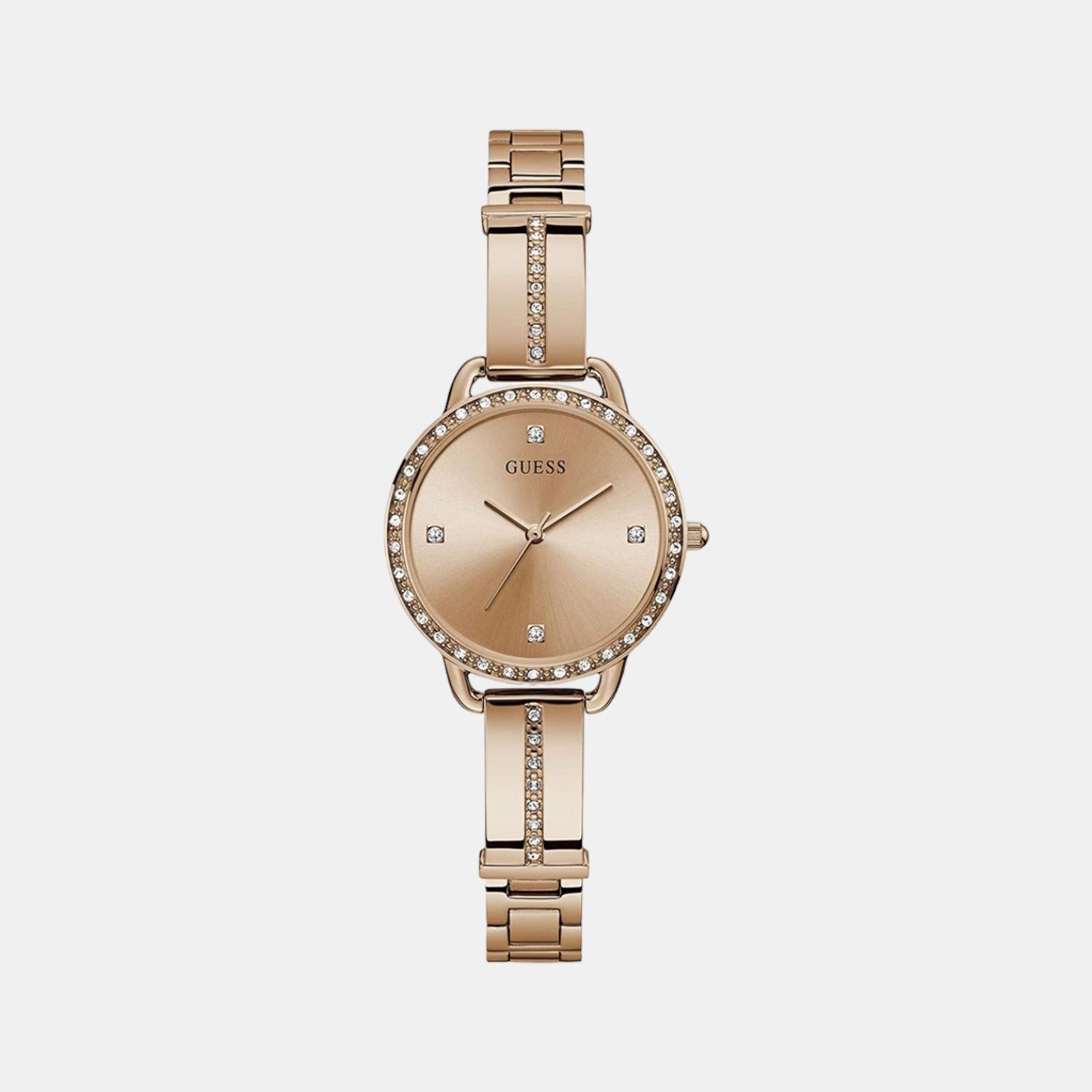 Guess Bellini Women Quartz Rose Gold Dial Analog Stainless Steel Watch GW0022L3