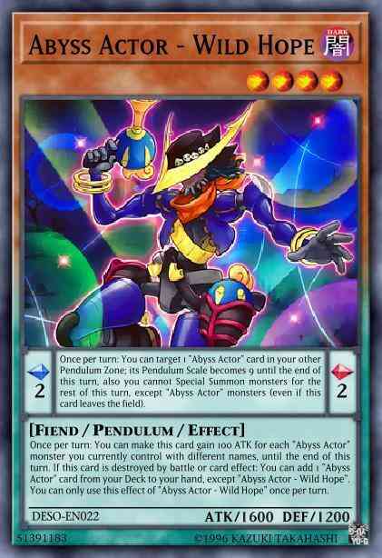 Yu-Gi-Oh! Abyss Actor - Wild Hope - DESO-EN022 - Secret Rare - 1st Edition