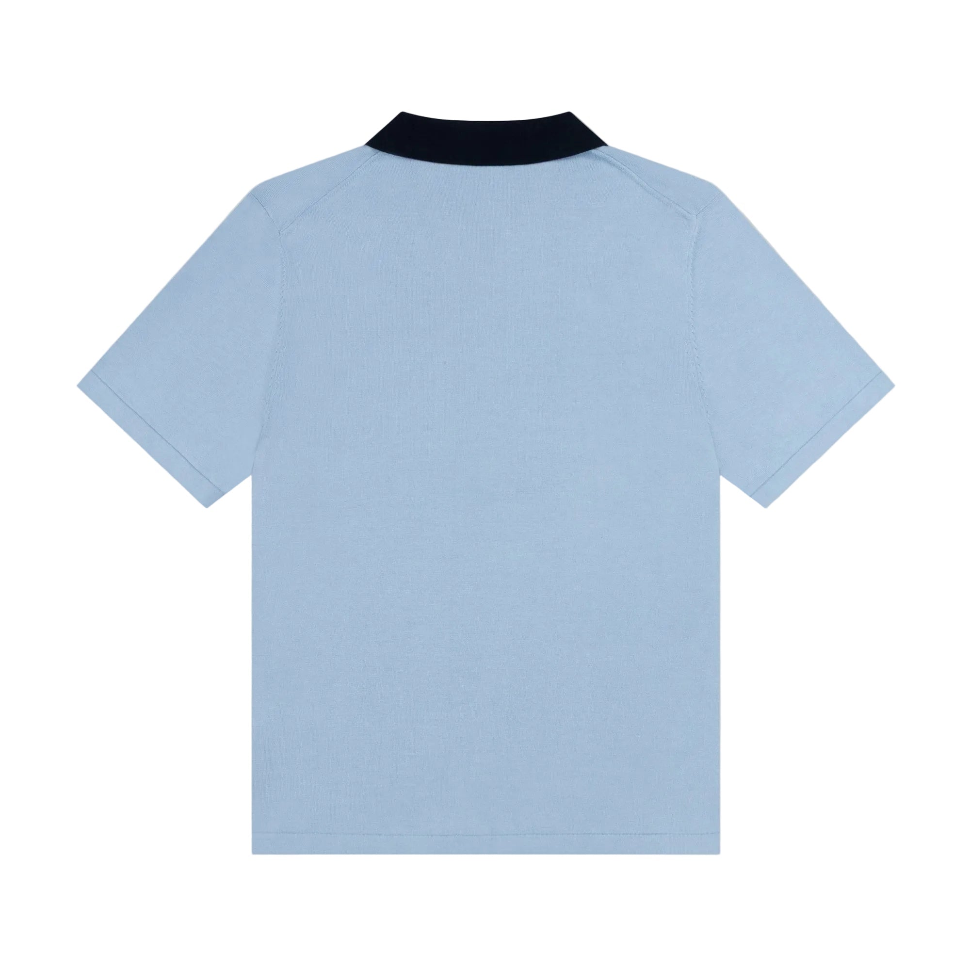 Alma De Ace Notu Knitted Blue Polo Shirt - view 2