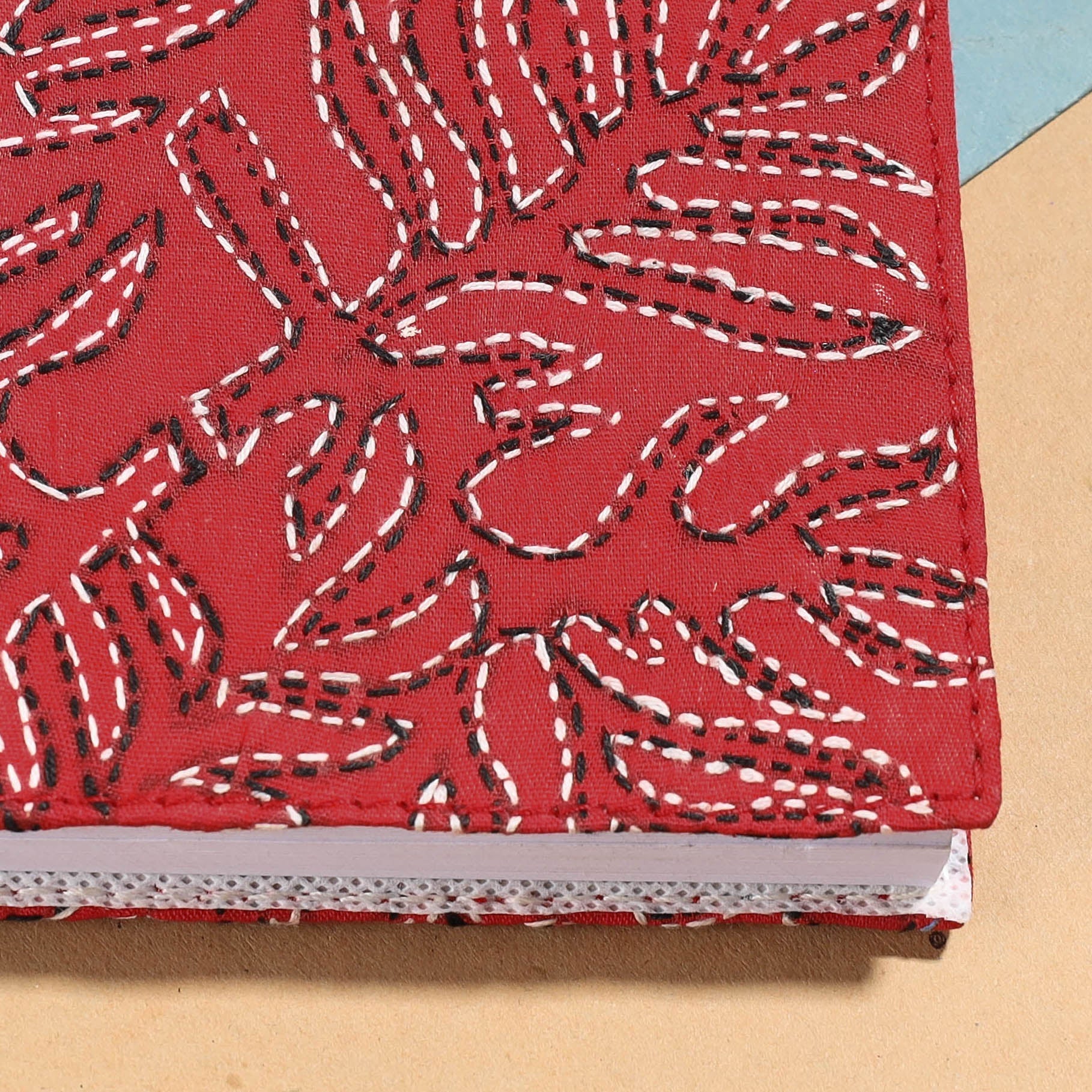 ASALKAAR Bengal Kantha Work Handcrafted Notepad (5 x 4 in) - view 2