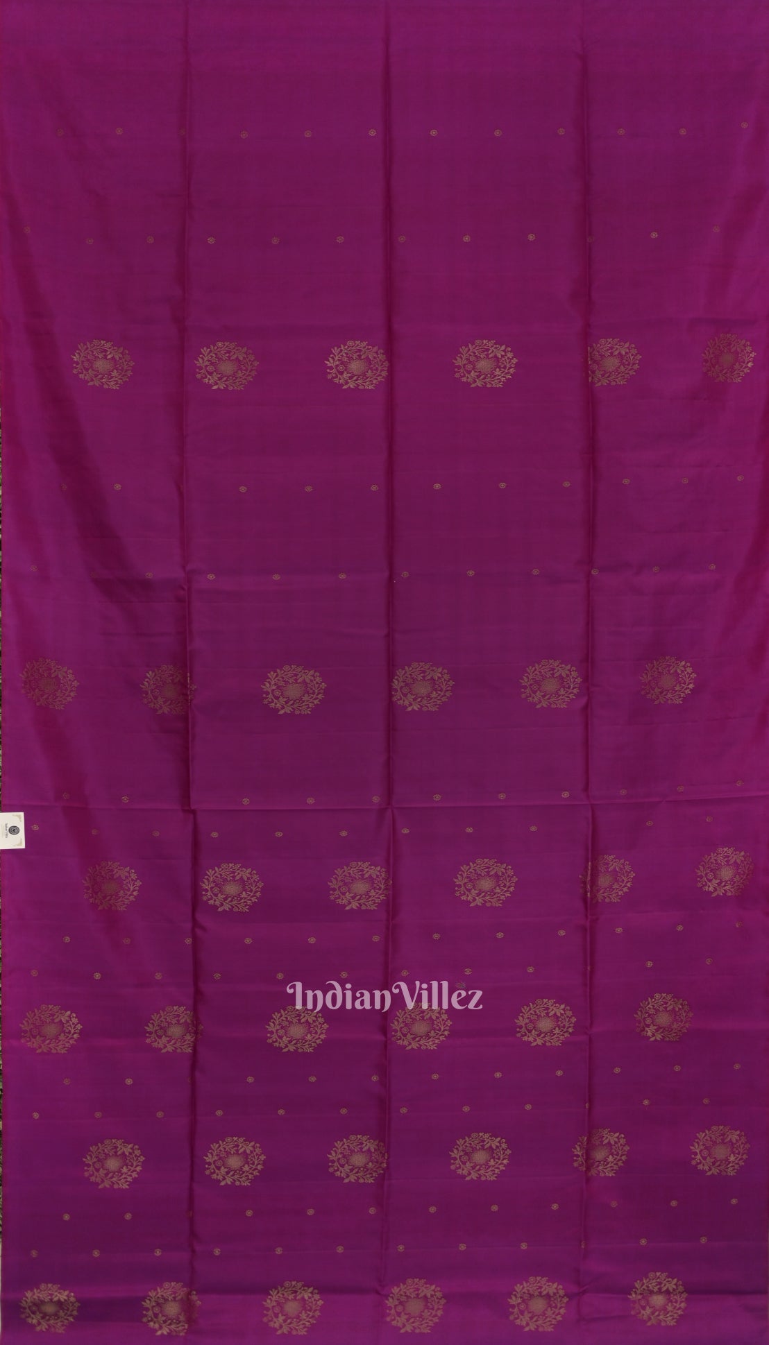 IndianVillèz Purple With Parrot Green Pure Kanjivaram Soft Silk Saree - view 4