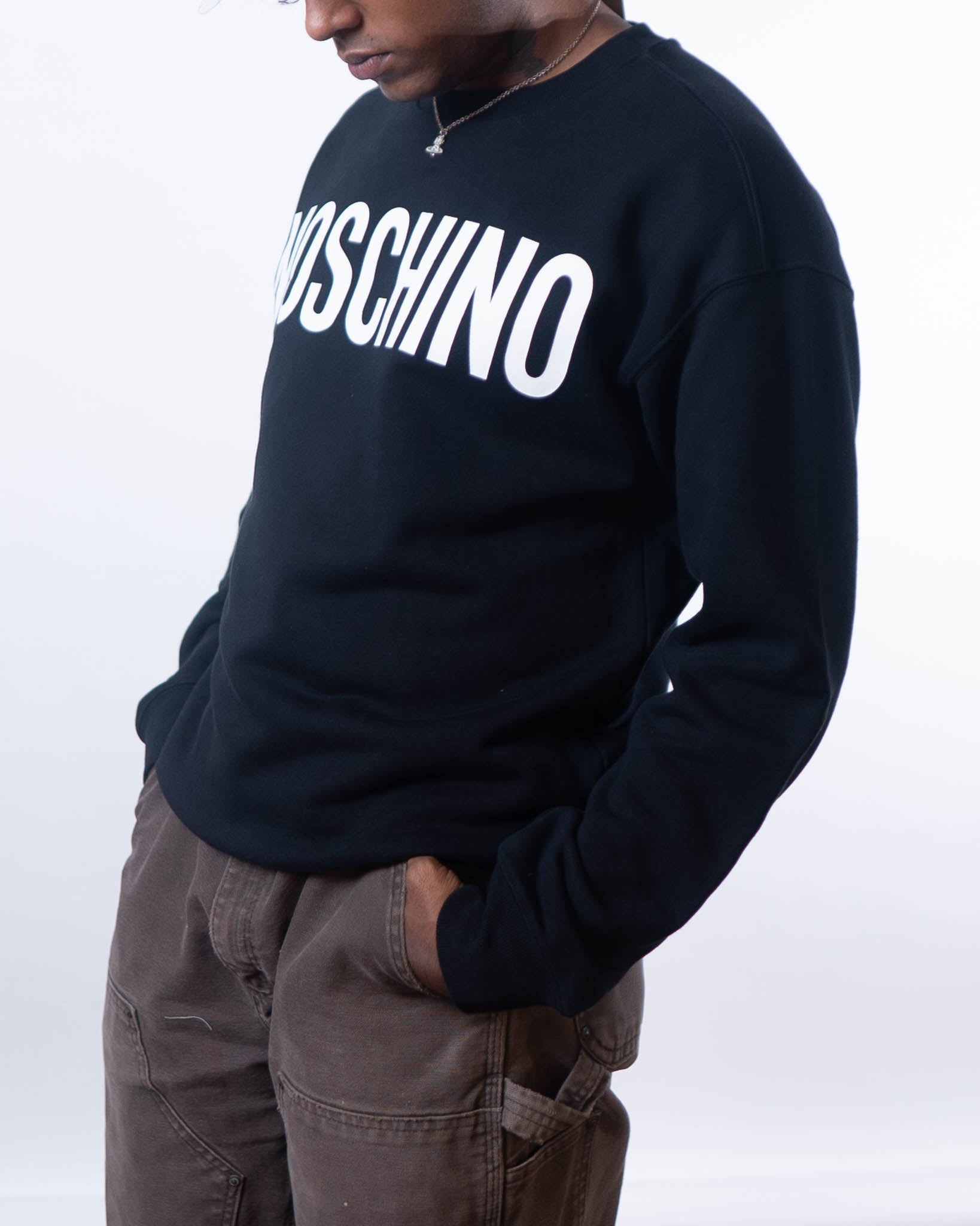 Moshcino Moshchino Black Printed Logo Sweatshirt - DS - view 3