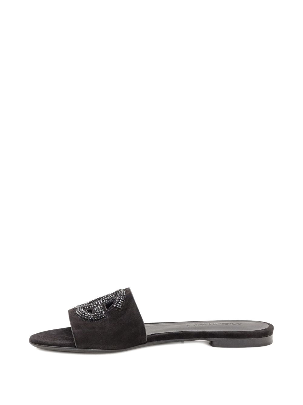 Dolce & Gabbana Suede and thermo-rhinestone slipper - view 2