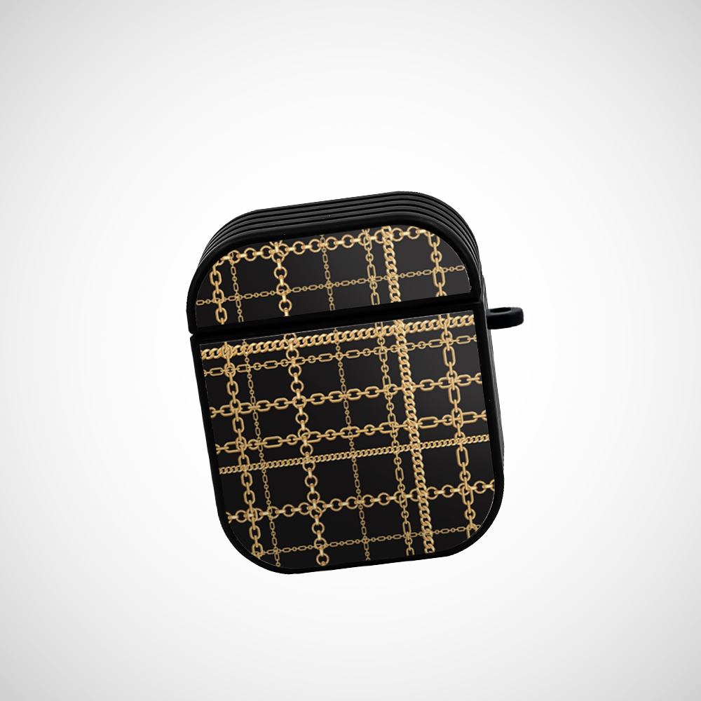 Cover It Up Gold links Glass Airpods 2nd Gen Case Covers