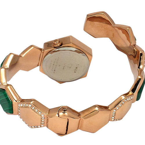 Timex Fria Women Green Hexagon Dial Analog Watch 26.25mm TWEL17901 - view 4