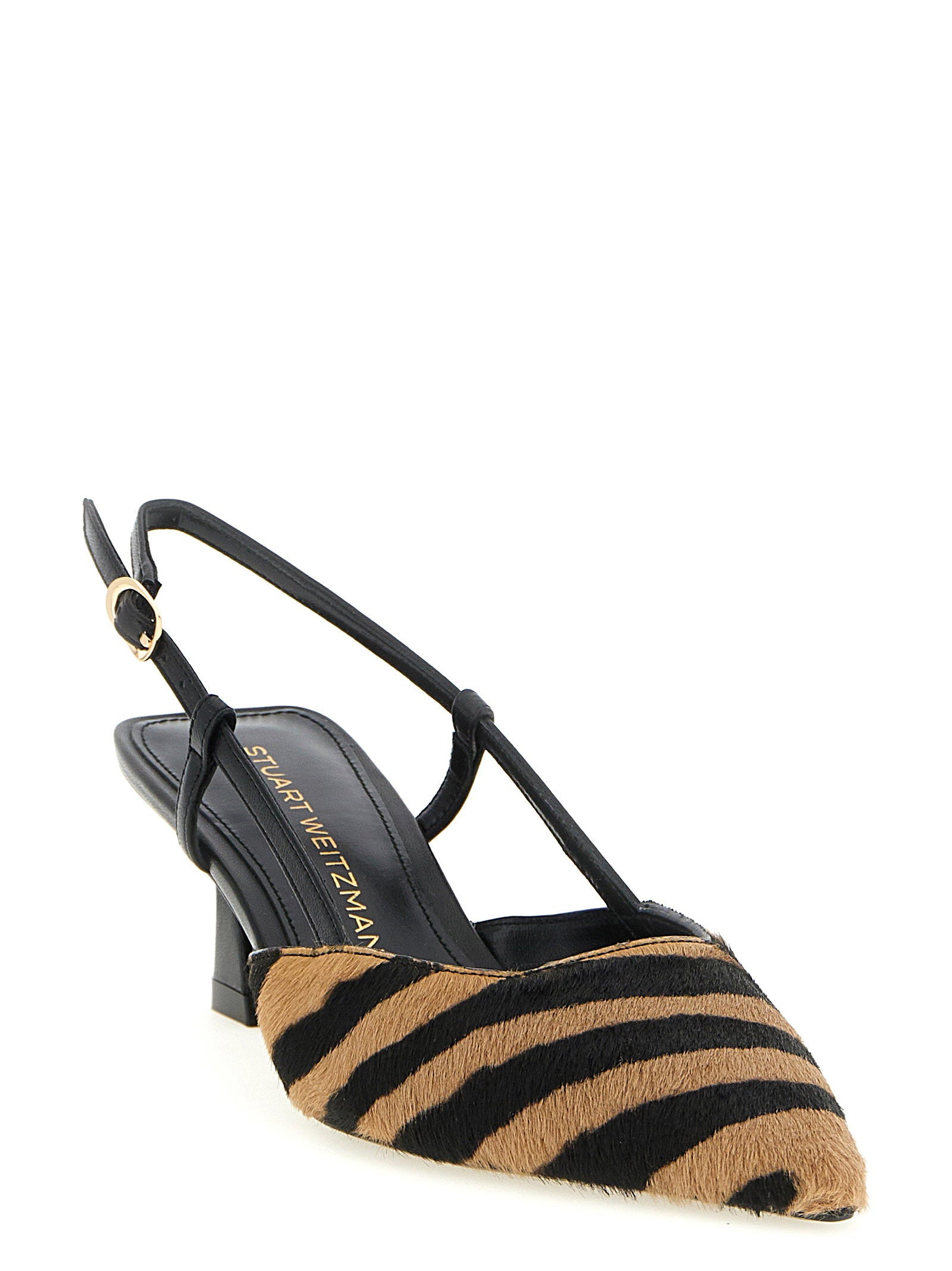 Stuart Weitzman Vinnie Pony Hair Slingbacks - view 2