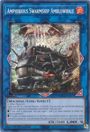 Yu-Gi-Oh! Amphibious Swarmship Amblowhale - RA04-EN077 - Secret Rare - 1st Edition