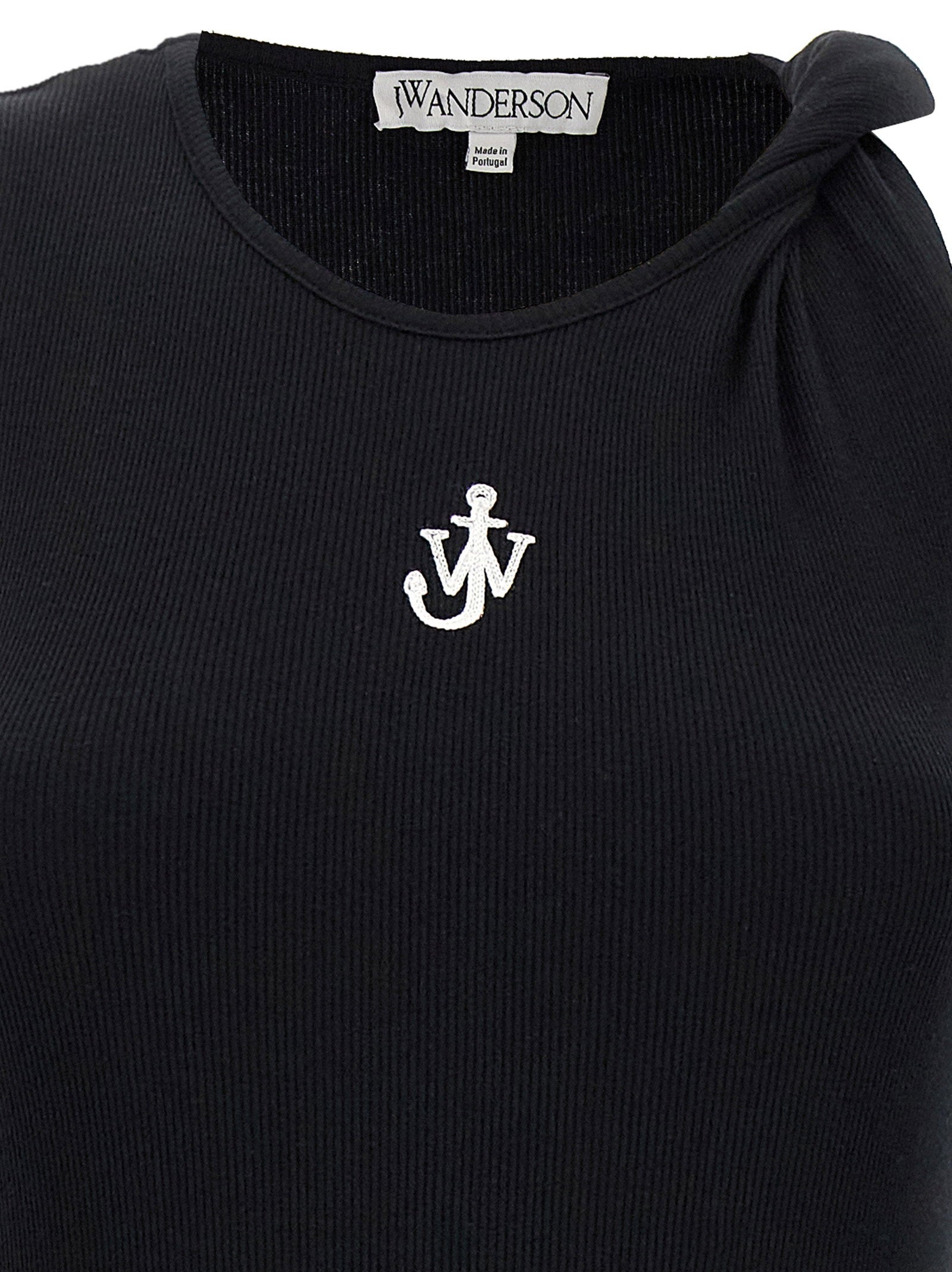 J.w.anderson Logo Ribbed Dress – 100% cotton - view 4