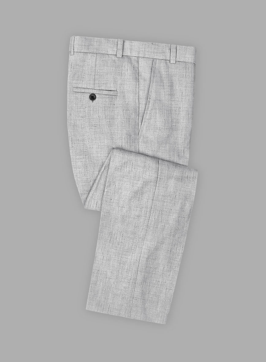 StudioSuits Solbiati Haze Gray Linen Pants