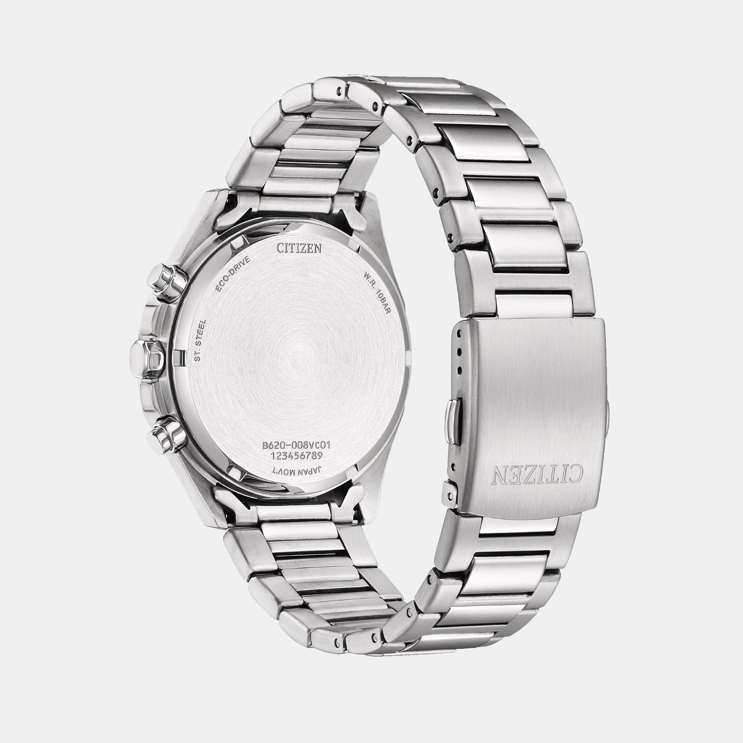 Citizen Eco-Drive Men Eco-Drive Green Dial Chronograph Stainless Steel Watch CA4590-81X - view 3