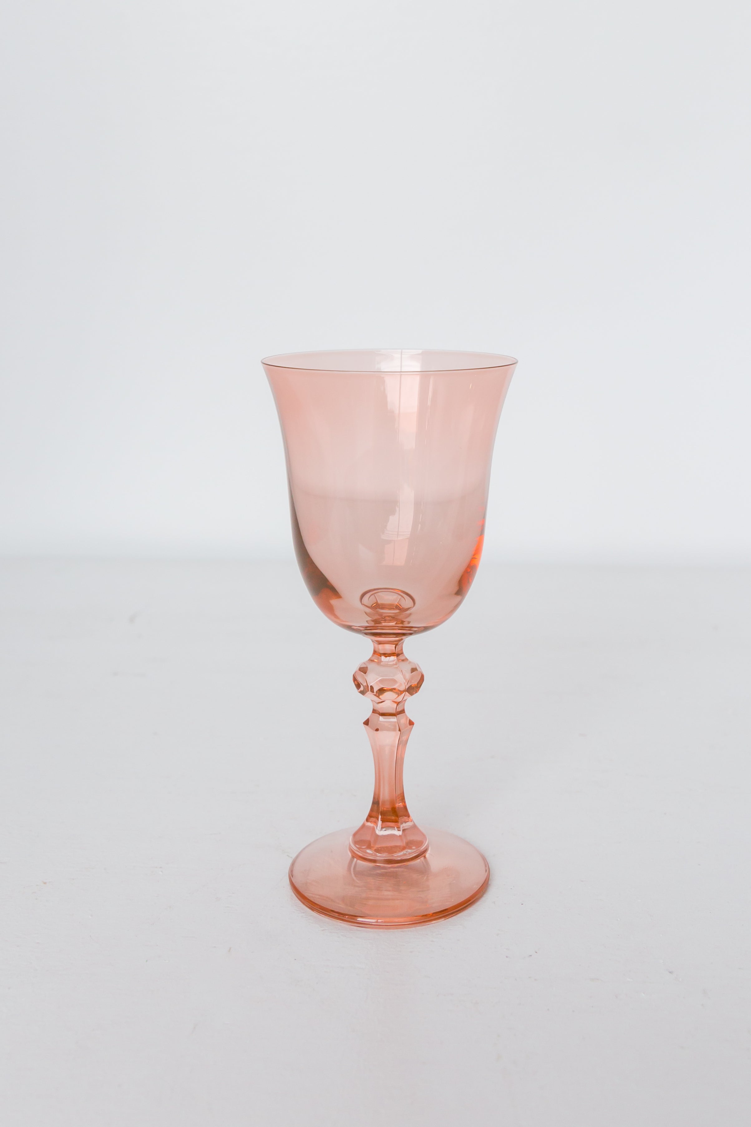 Estelle Colored Glass Estelle Colored Regal Goblet - Set of 2 {Blush Pink} - view 3