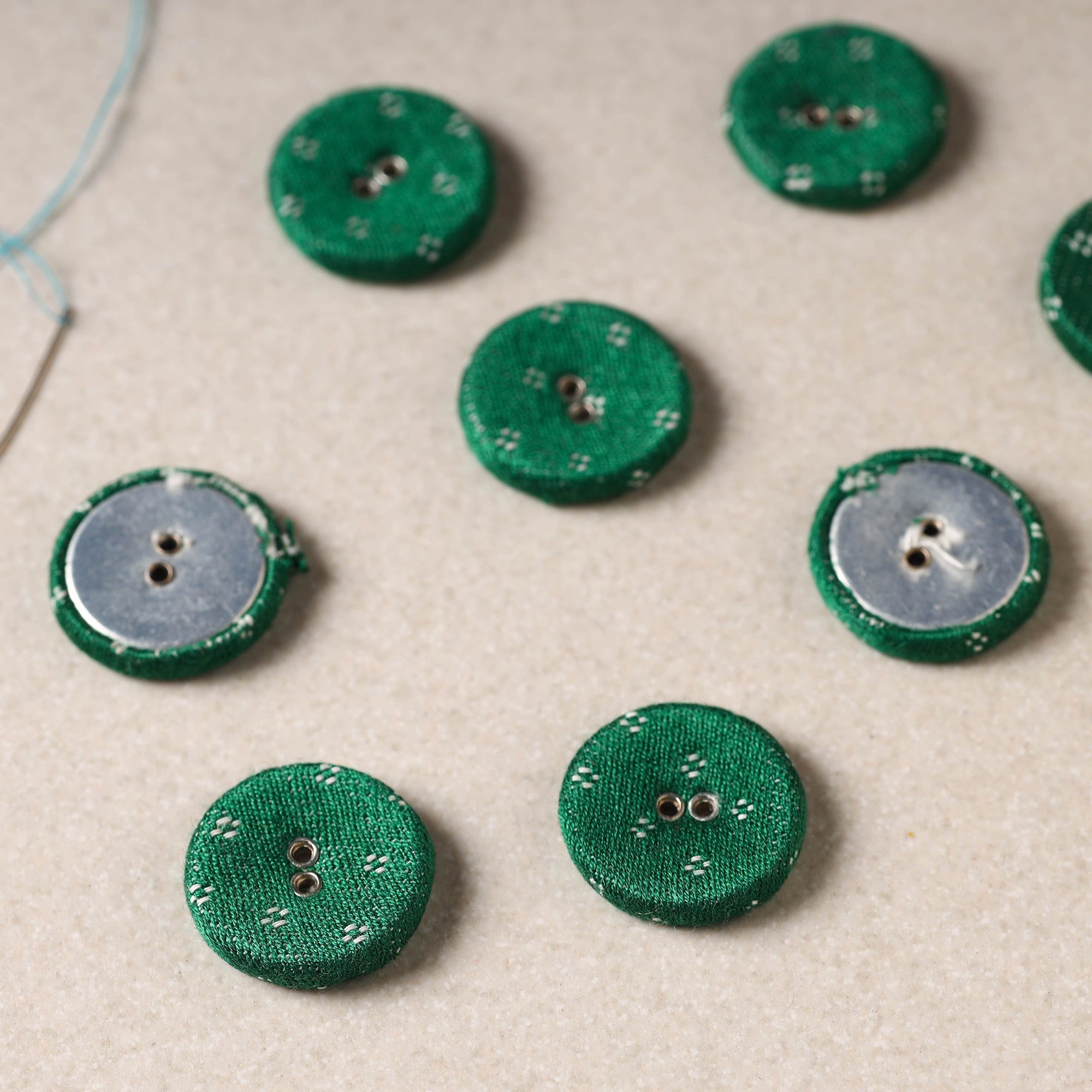 BUTTON BAAZ 2.5cm Buttonbaaz Handmade Button Big (Set of 8) 49 - view 2