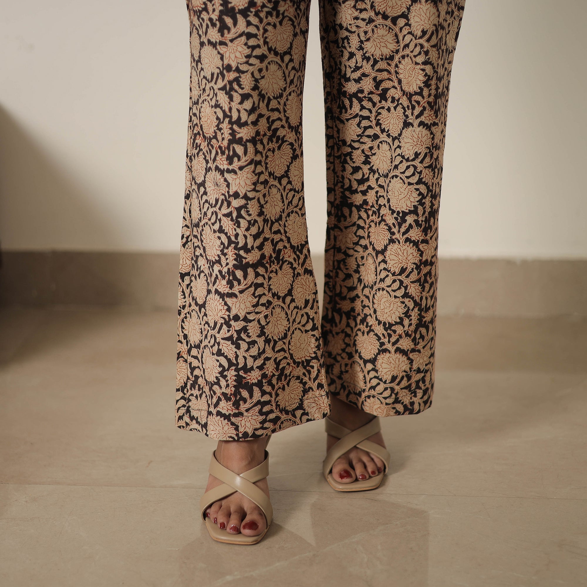 ITOKRI CASUALS Beige - Block Printed Cotton Kalamkari Co-ord Set 09 - view 5
