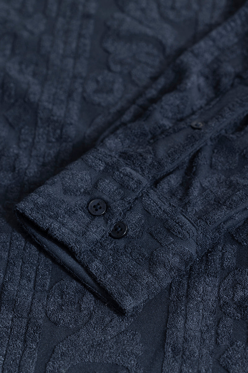 SNITCH Circle Diamond Navy Shirt - view 7