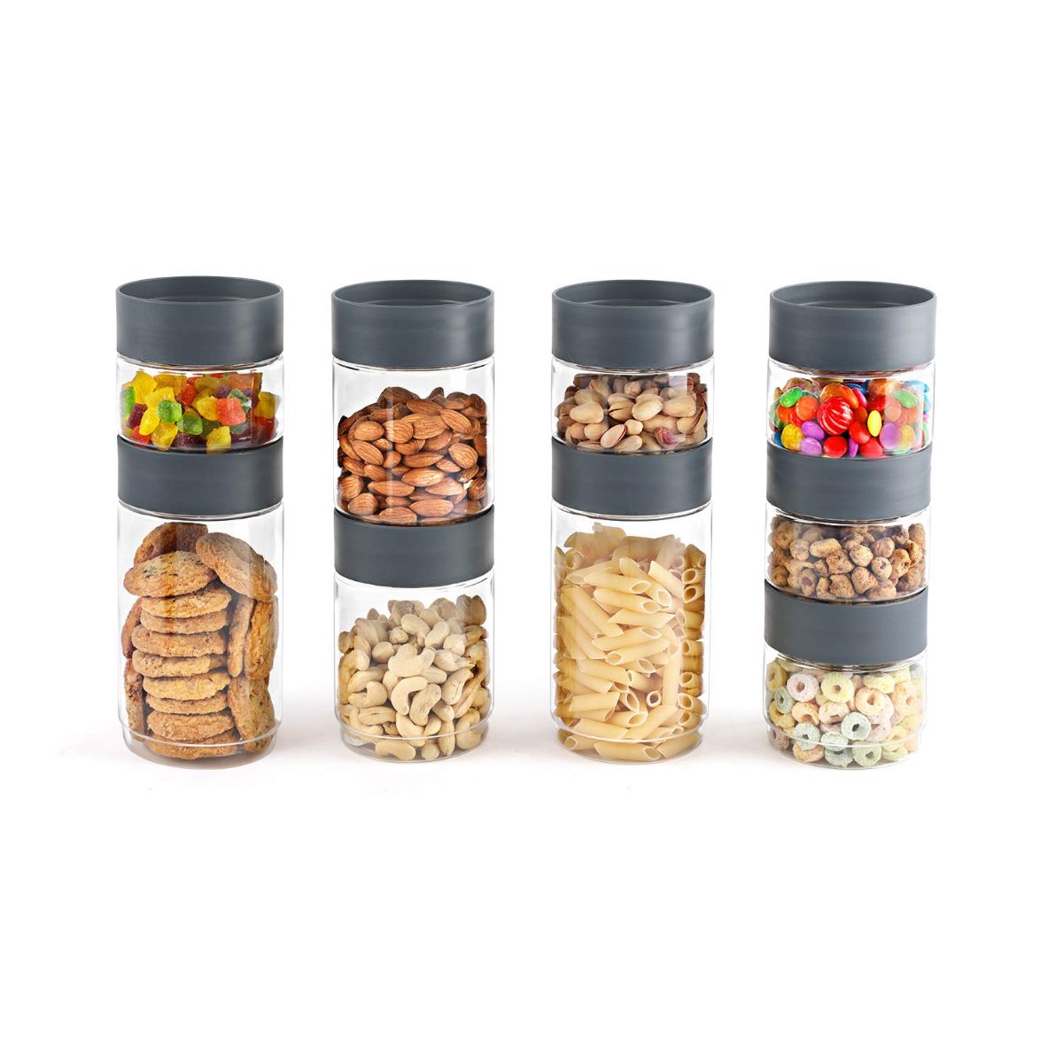 Cello Modustack PET Container, Set of 9, Assorted Size - view 3