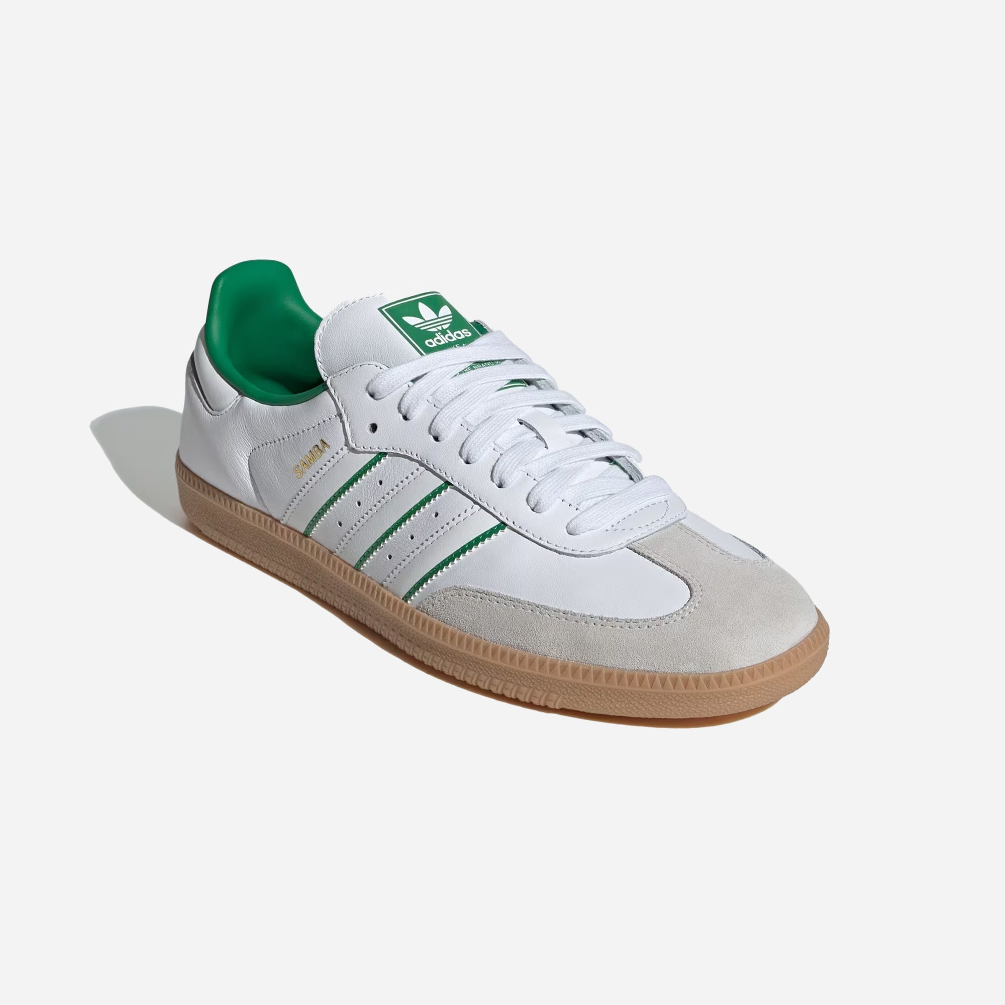 Adidas Samba OG Shoes Cloud White Crystal White Green - view 2