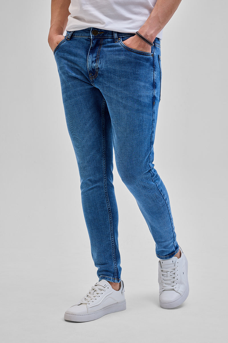 SNITCH Blue Skinny Fit Jeans