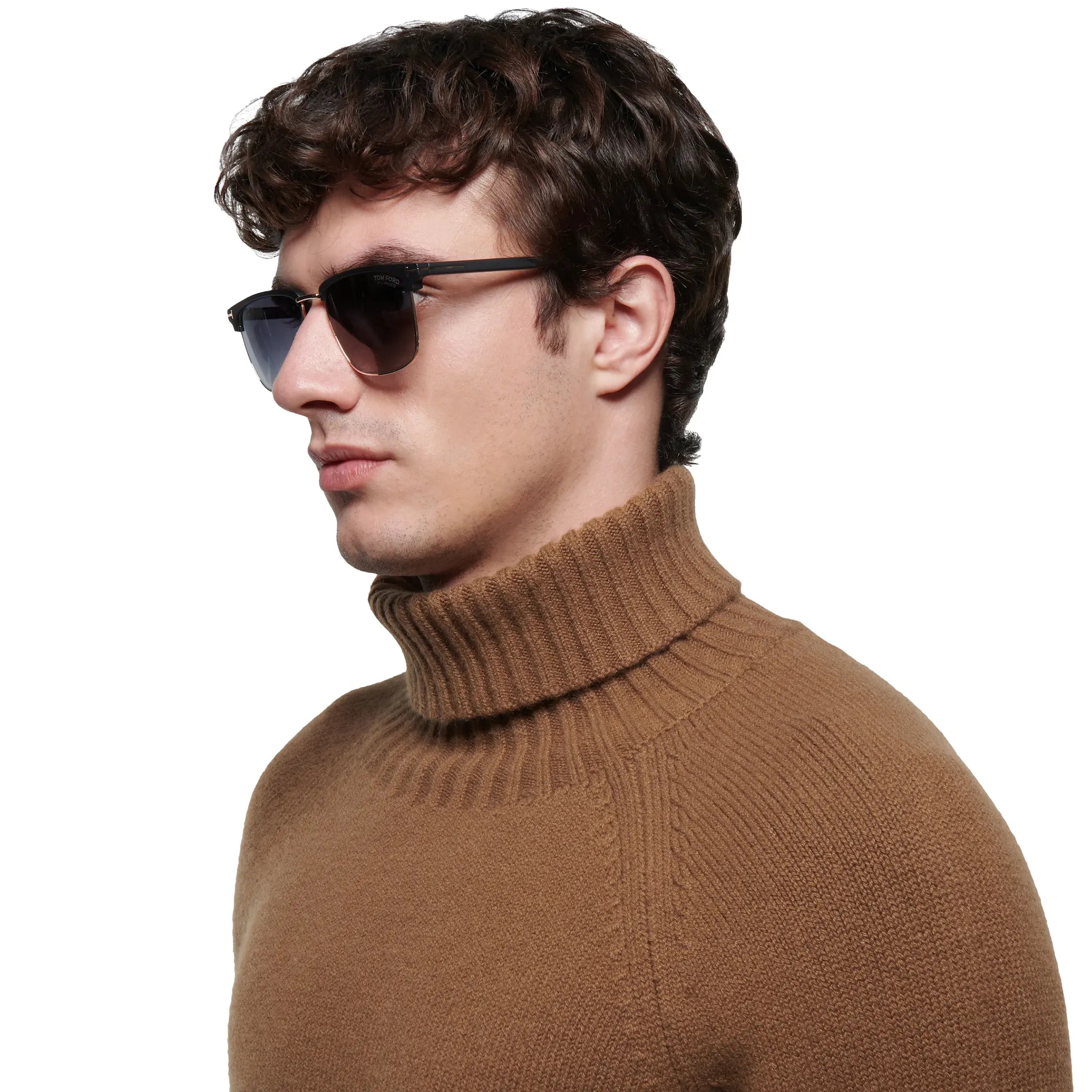 Tom Ford Hudson-02 FT0997-H 02D 55 Black Polarised Sunglasses - view 2