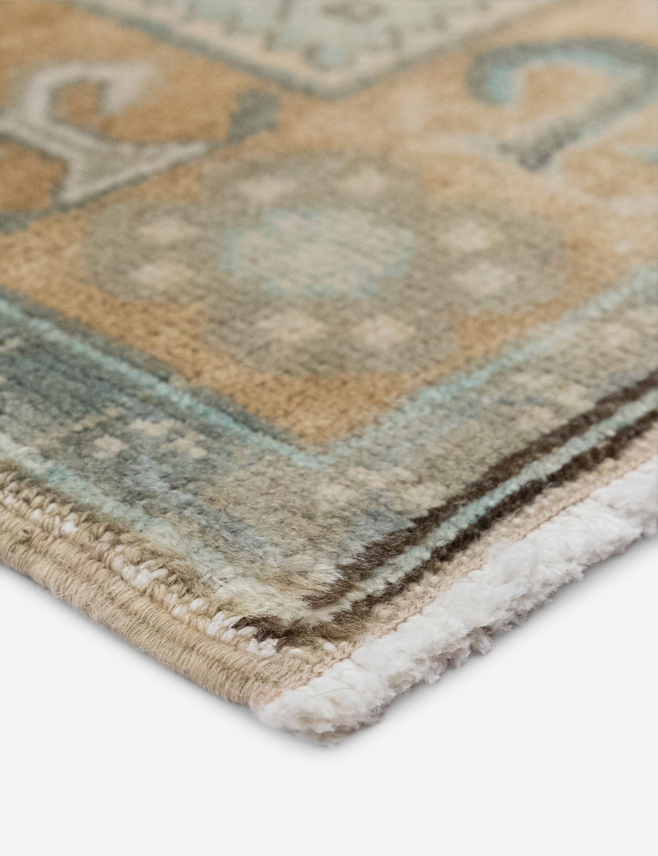 Lulu and Georgia Vintage Turkish Hand-Knotted Wool Rug No. 550, 4'10" x 7'4" - view 2