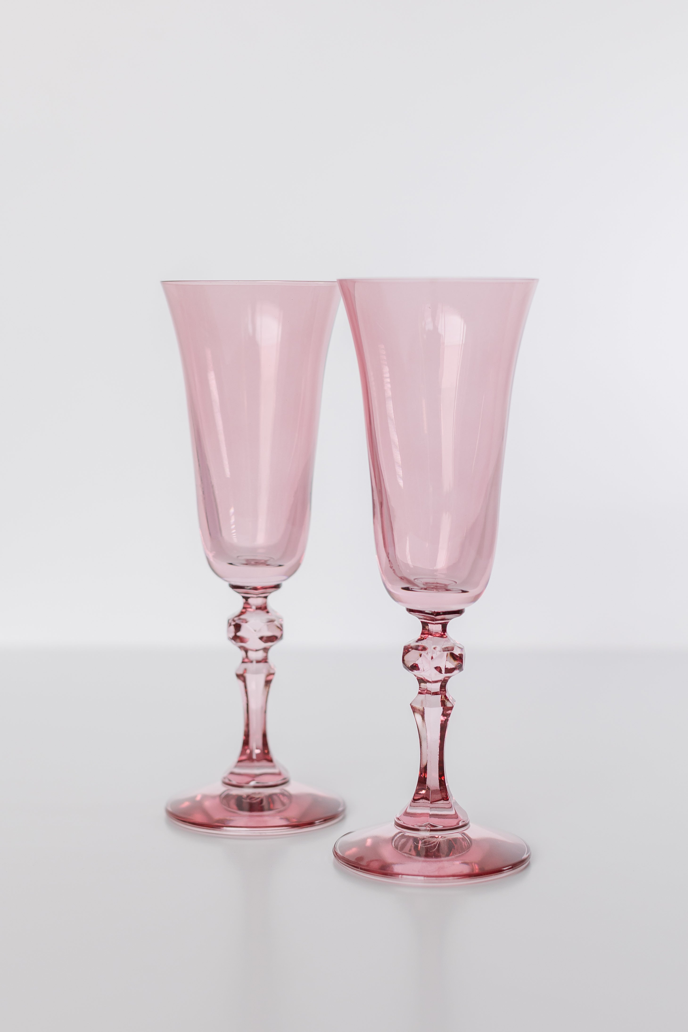 Estelle Colored Glass Estelle Colored Regal Flute - Set of 2 {Rose}