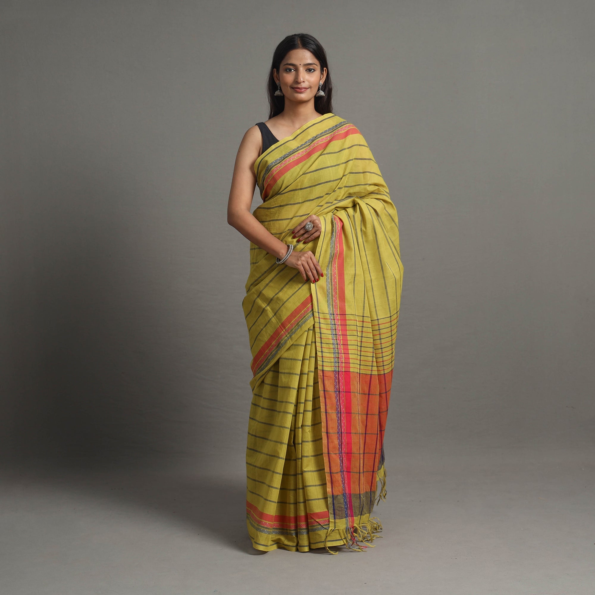 CHITRIKA Dobby Cotton Handloom Saree 90 – Women's