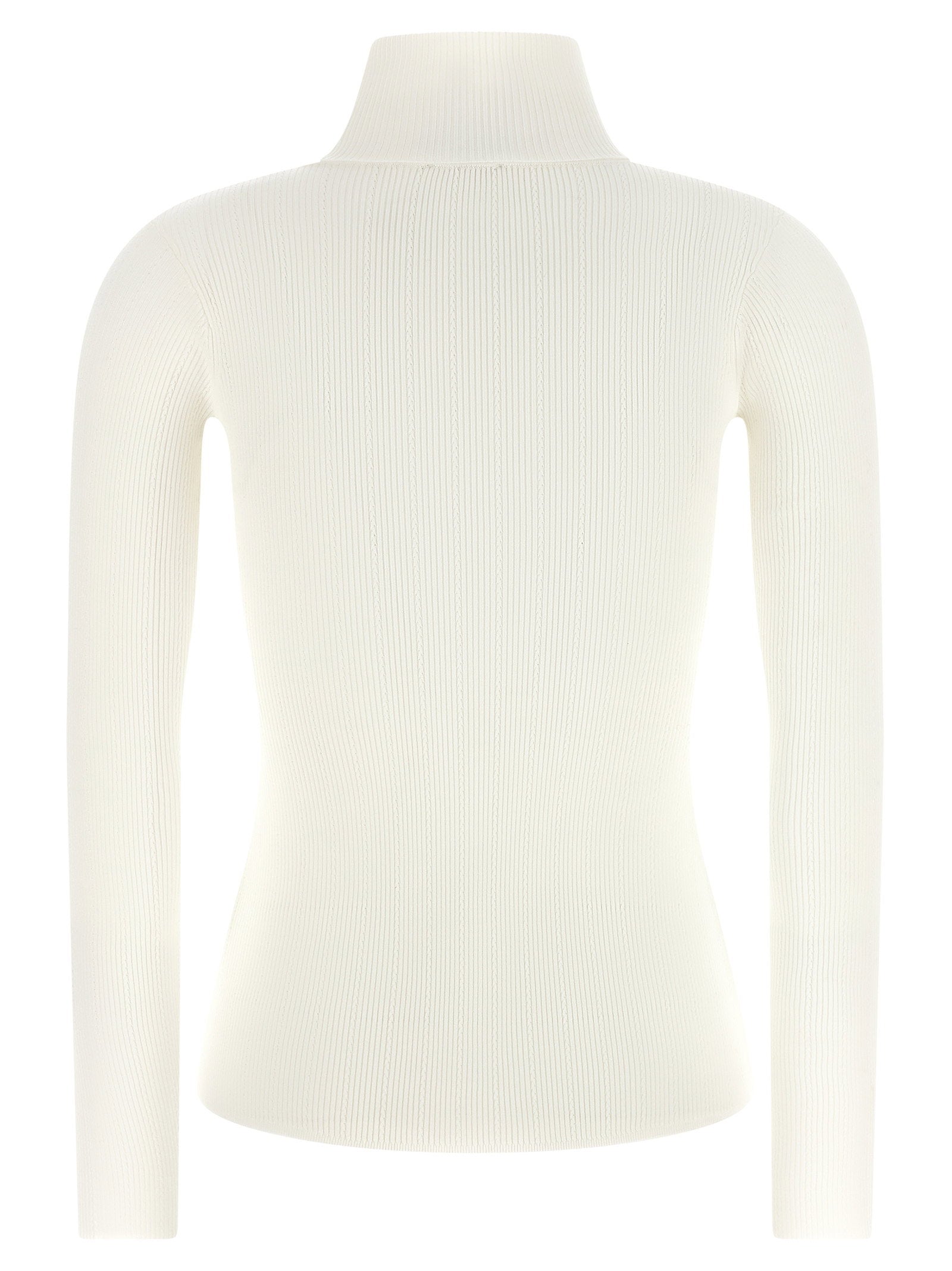 Elisabetta Franchi Turtleneck Embroidery à Jour - view 2