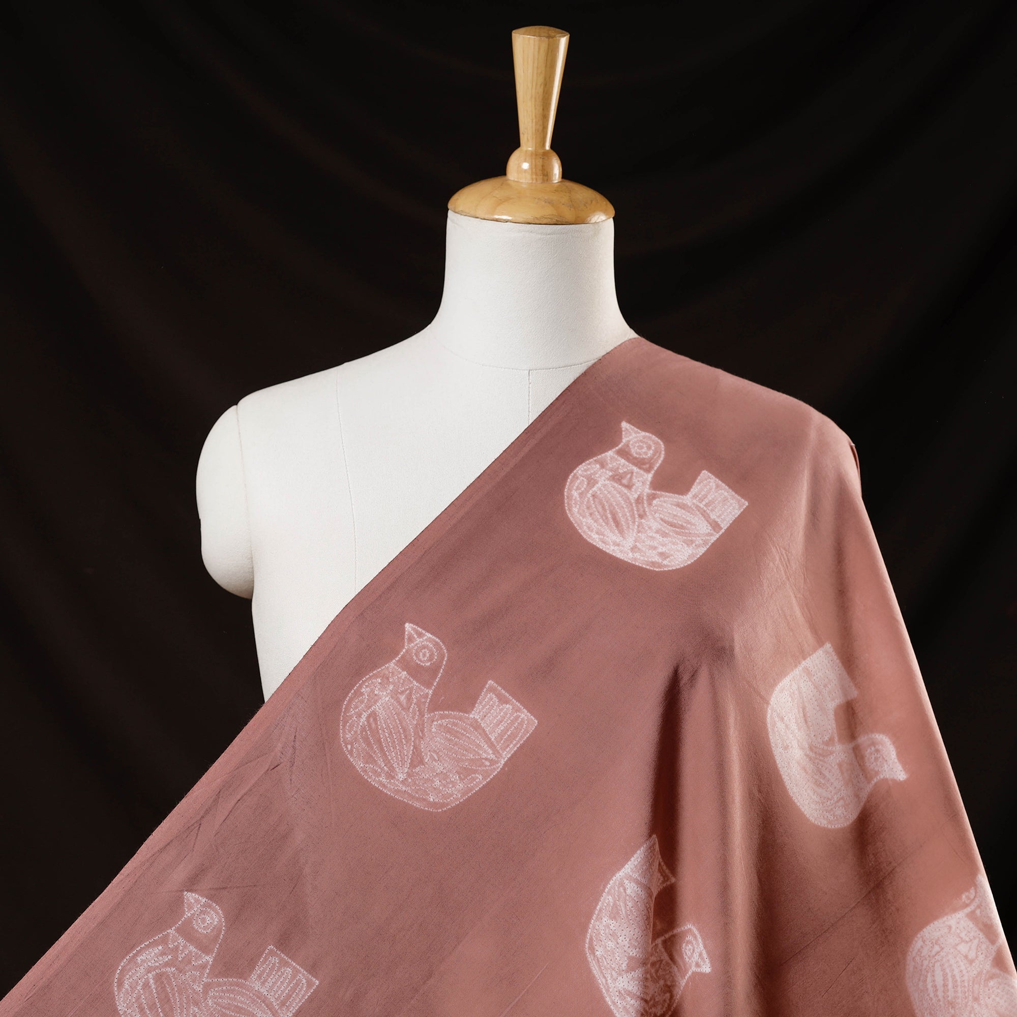 ITOKRI CRAFTS INITIATIVE Brown - Nui Shibori Tie-Dye Cotton Fabric