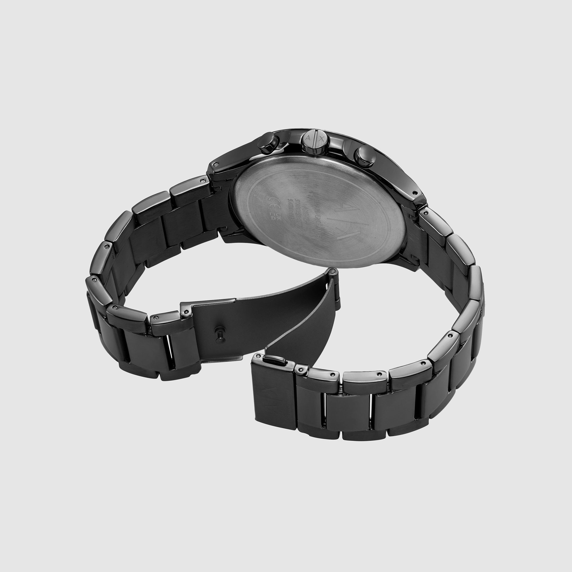 Armani Exchange Hampton Men Quartz Black Dial Chronograph Stainless Steel Watch AX2454 - view 3