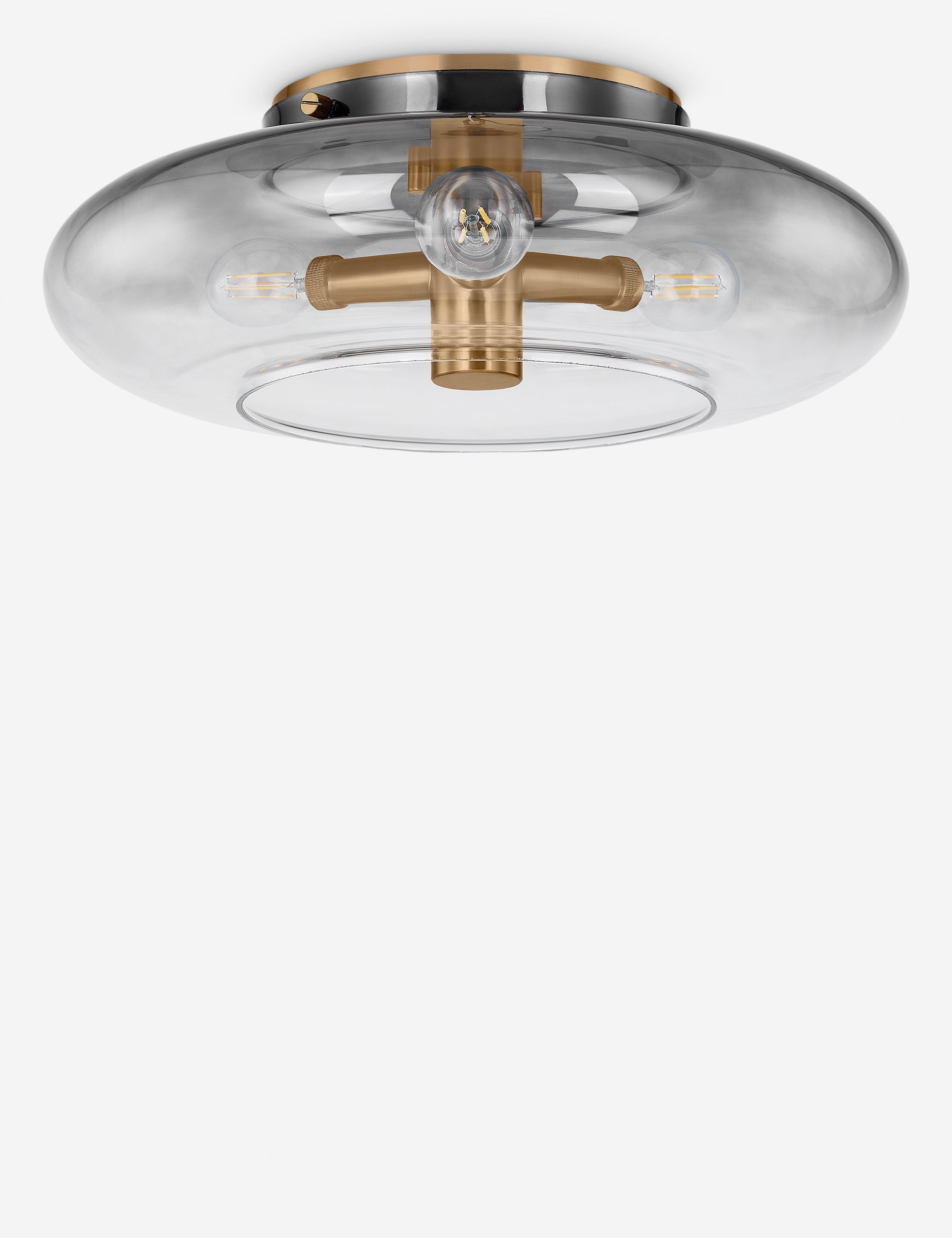Lulu and Georgia Macmillan Flush Mount Light – Antique Brass