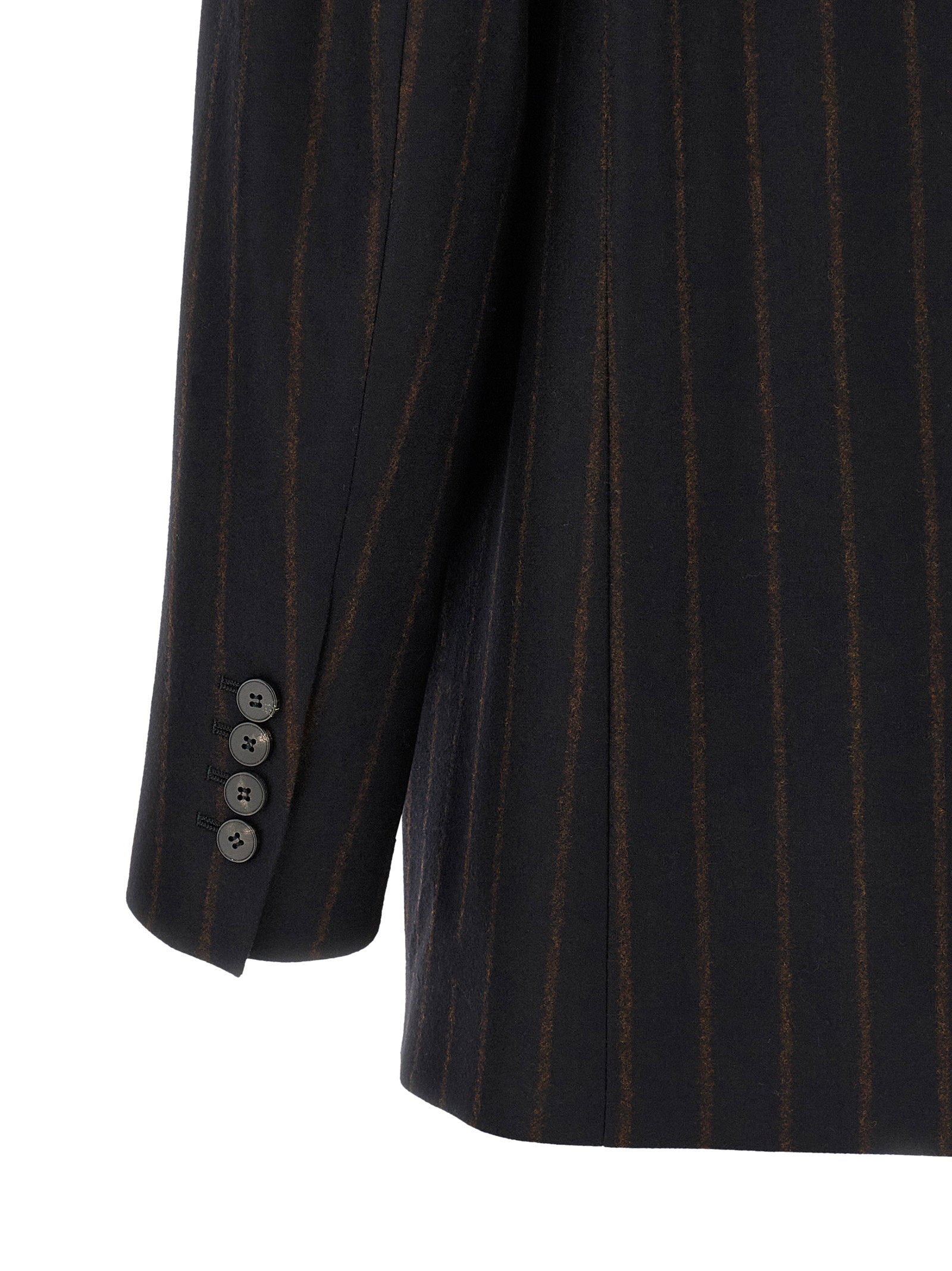 Alberto Biani Pinstripe Flannel Blazer – 100% wool - view 4
