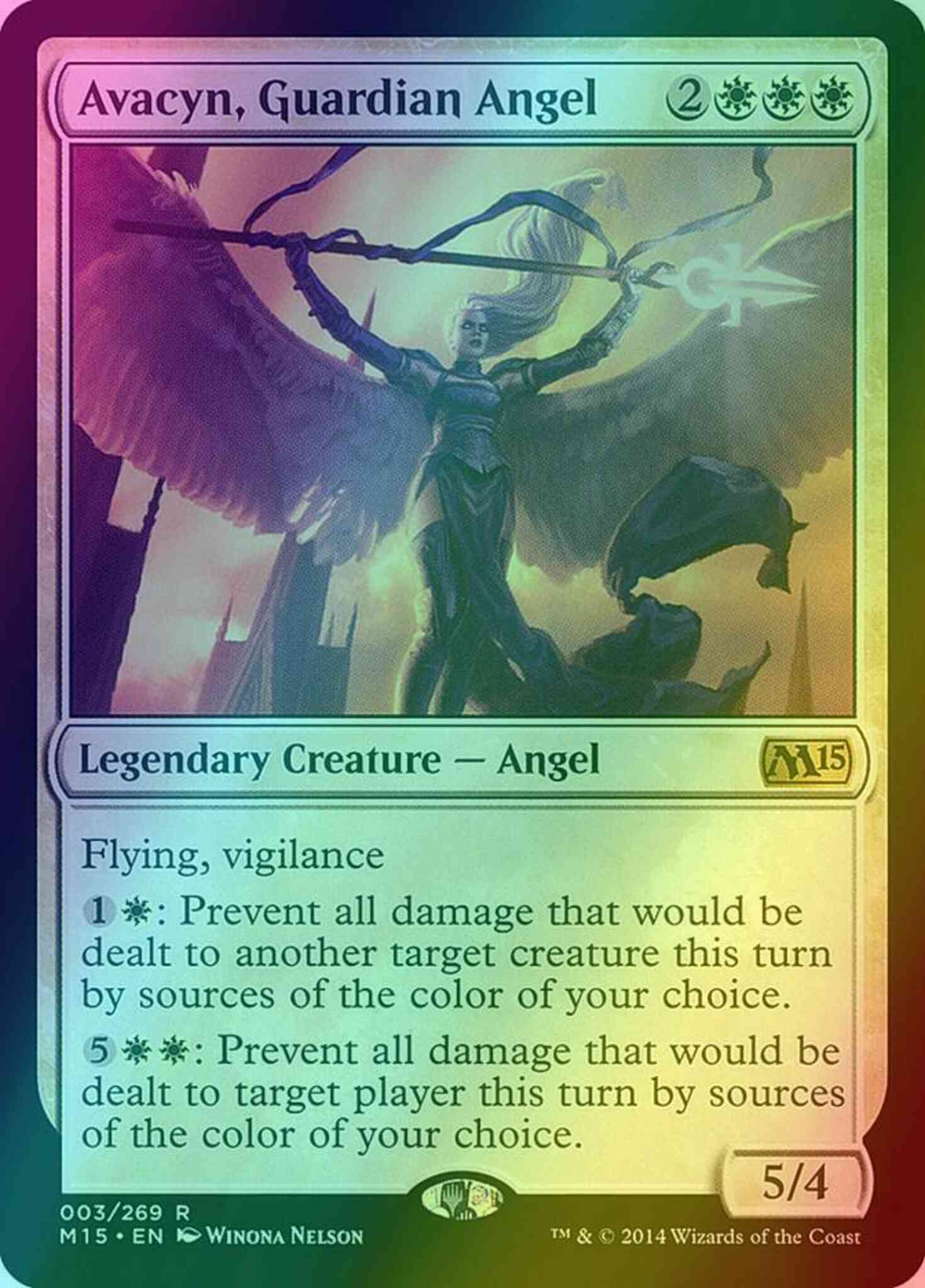 Angel 3 magic – Avacyn, Guardian Angel [3] [Magic 2015] [Foil]