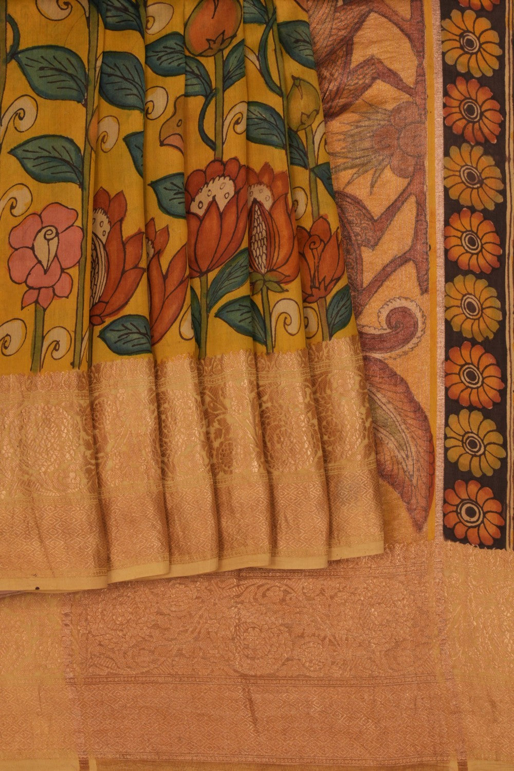Kalanjali Kalamkari Hand-Painted Saree – Women's