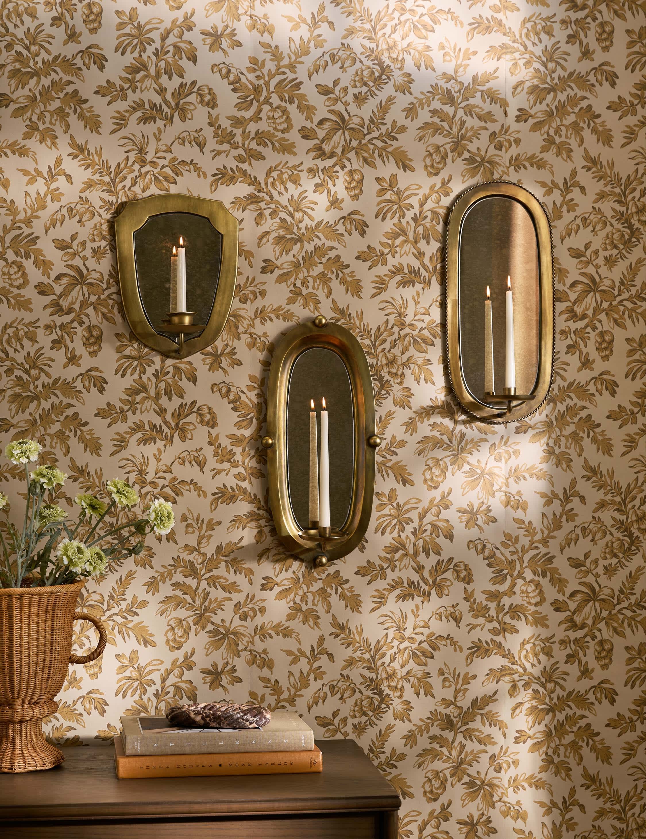 Lulu and Georgia Clausen Candle Sconce – Brass - view 2