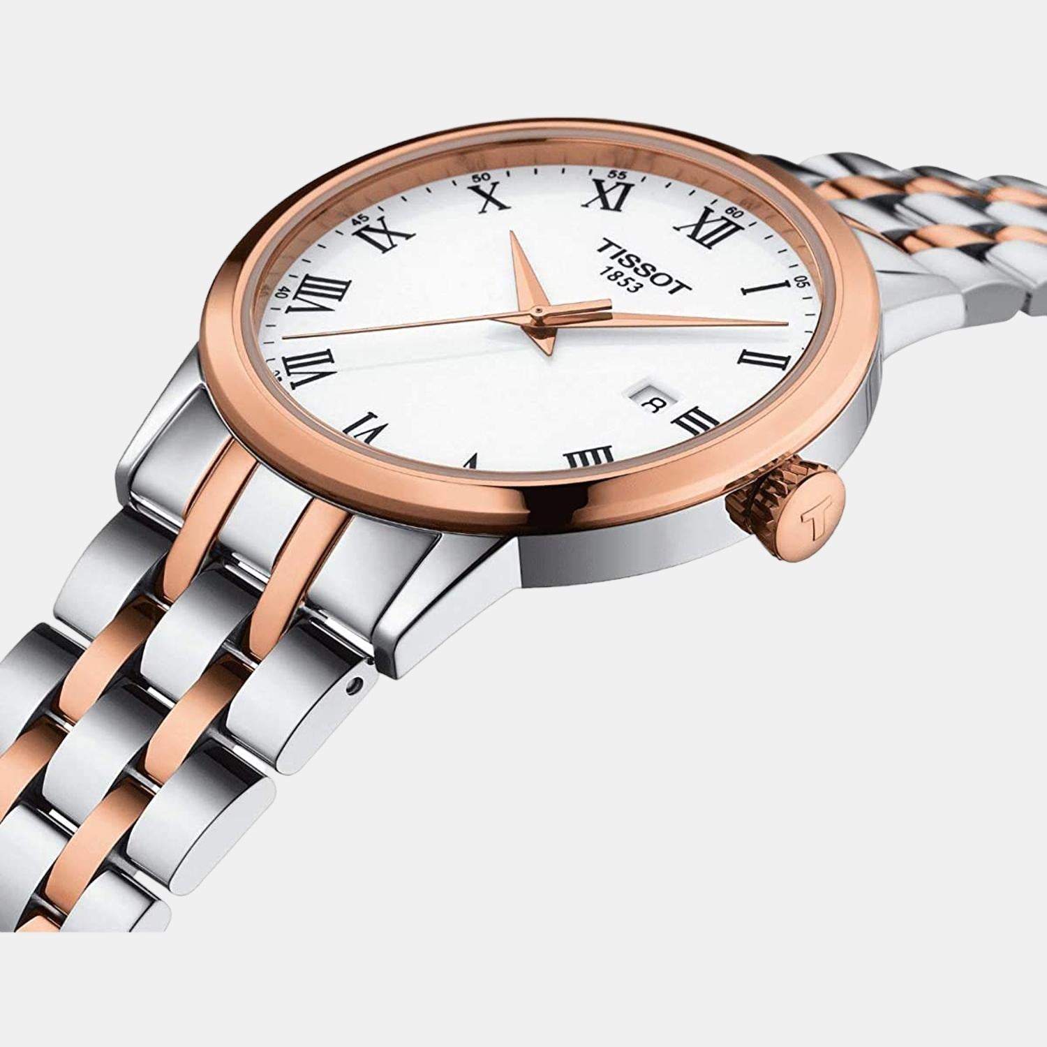 Tissot Classic Dream Men Quartz White Dial Analog Stainless Steel Watch T1294102201300 - view 2